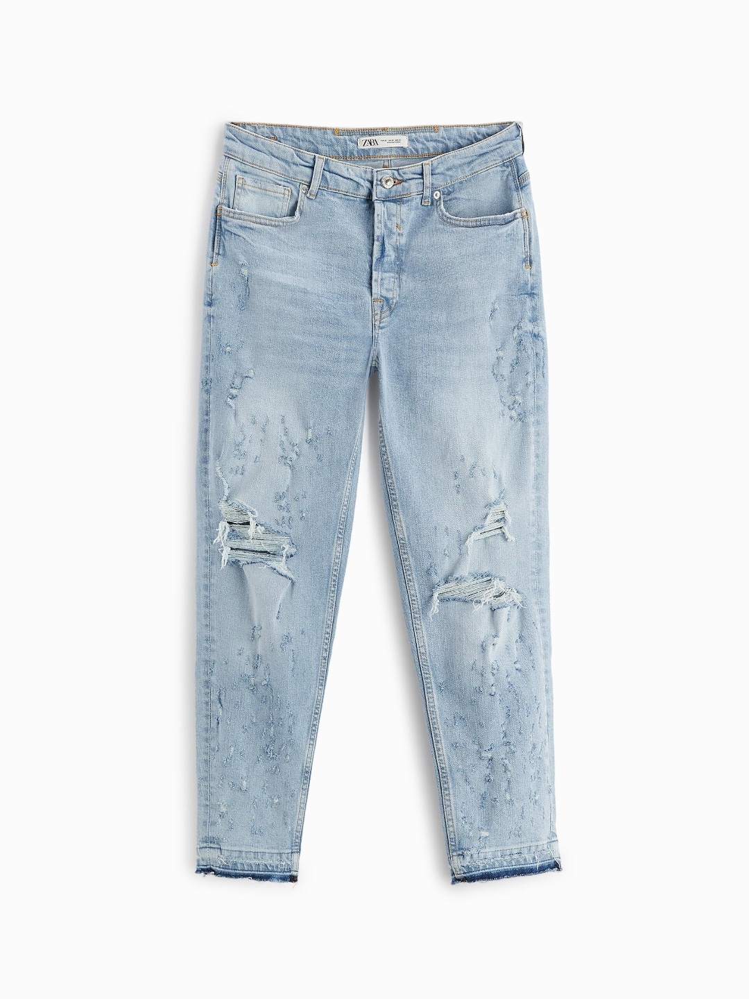 

ZARA Men Blue Trousers