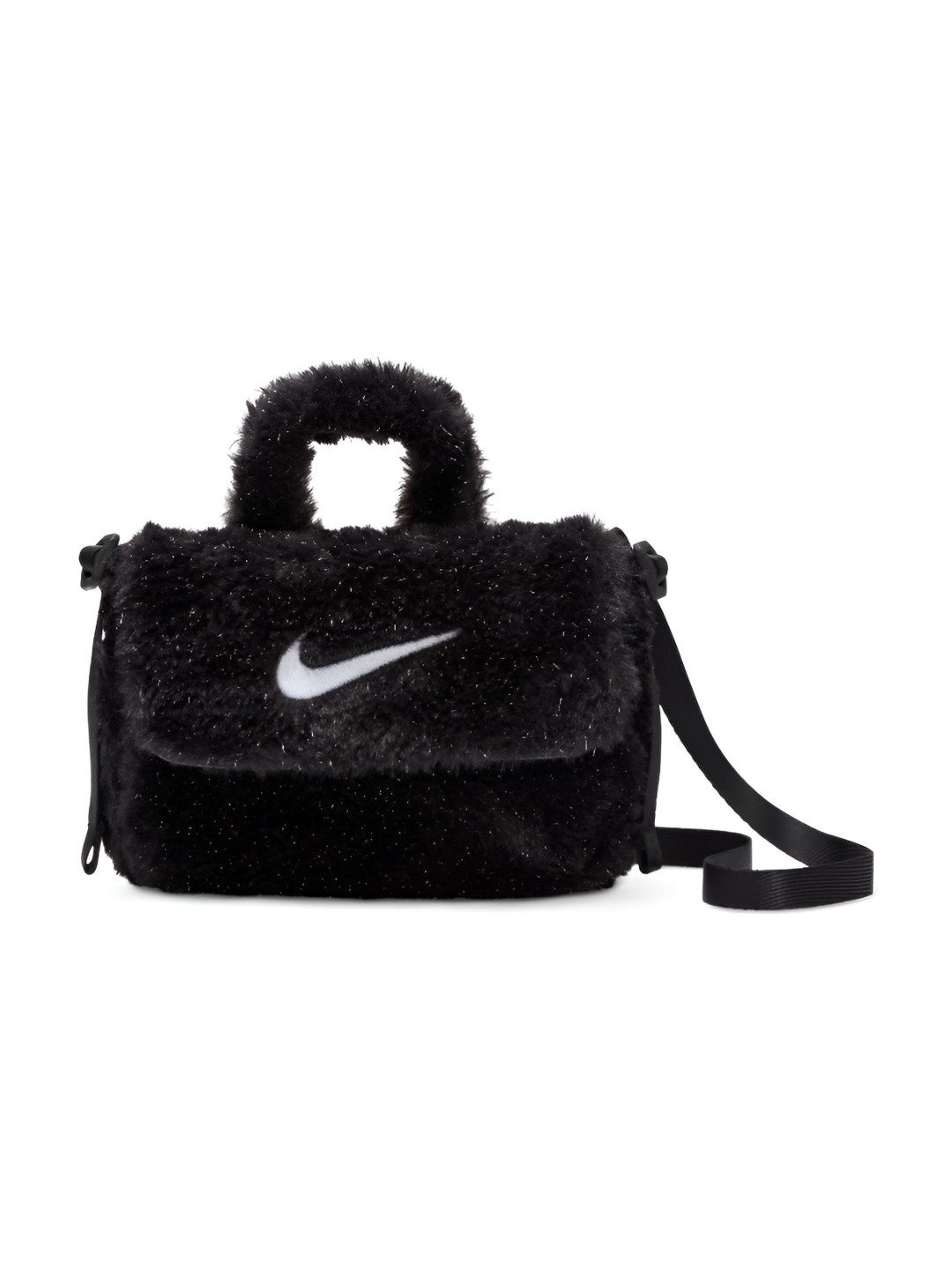 

Nike Big Kids' Faux Fur Crossbody Bag (1L), Black