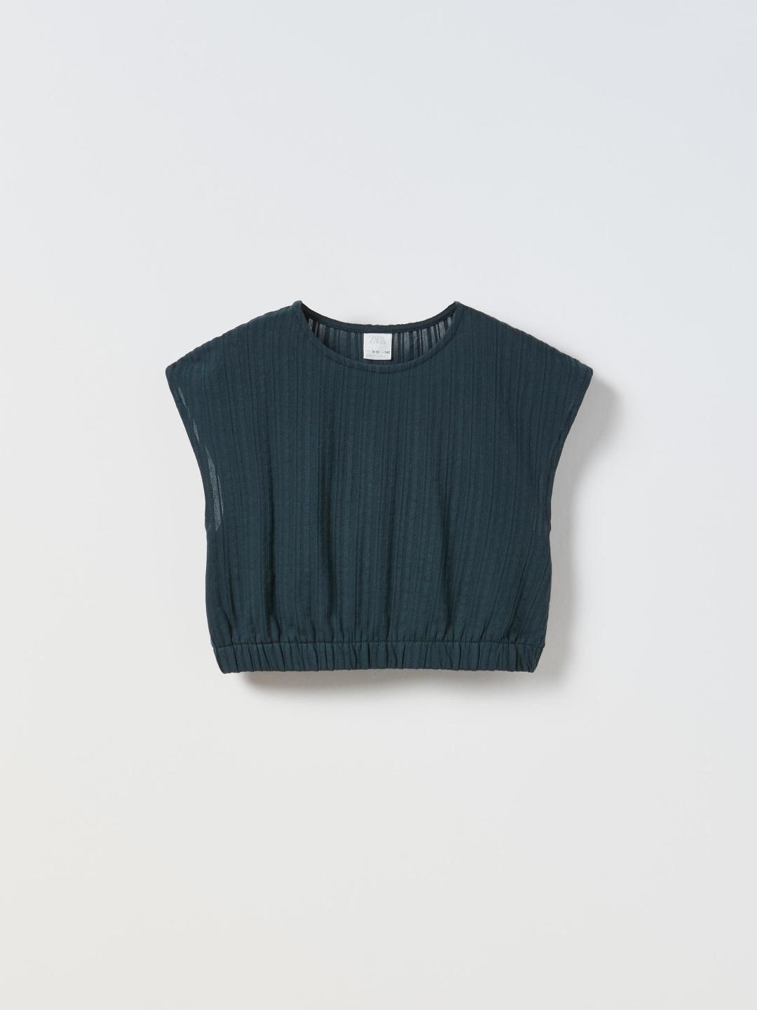 

ZARA Girls Navy Blue Tshirts