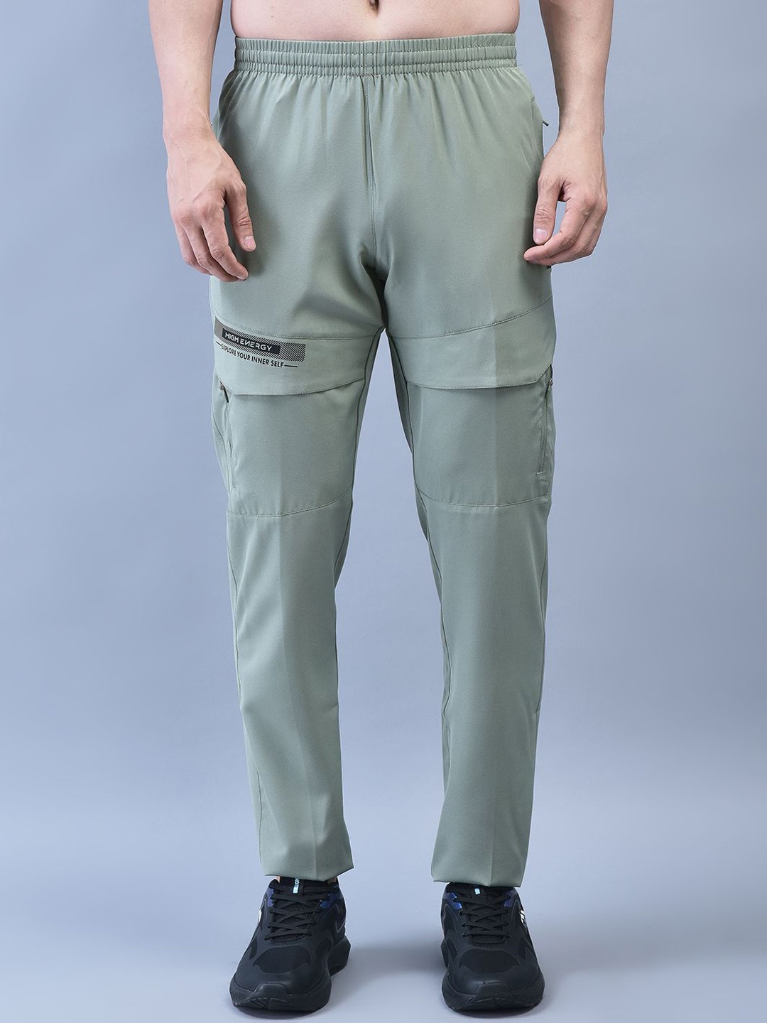 

Shiv Naresh Men Mid-Rise Track Pants, Olive