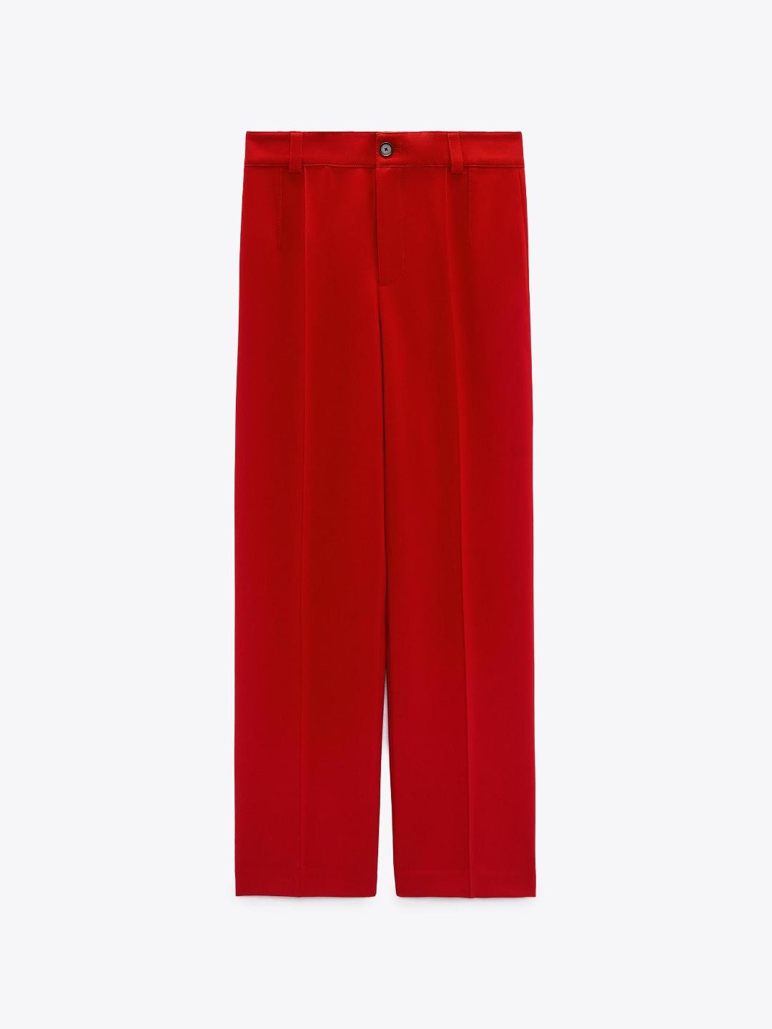 

ZARA Women Red Trousers