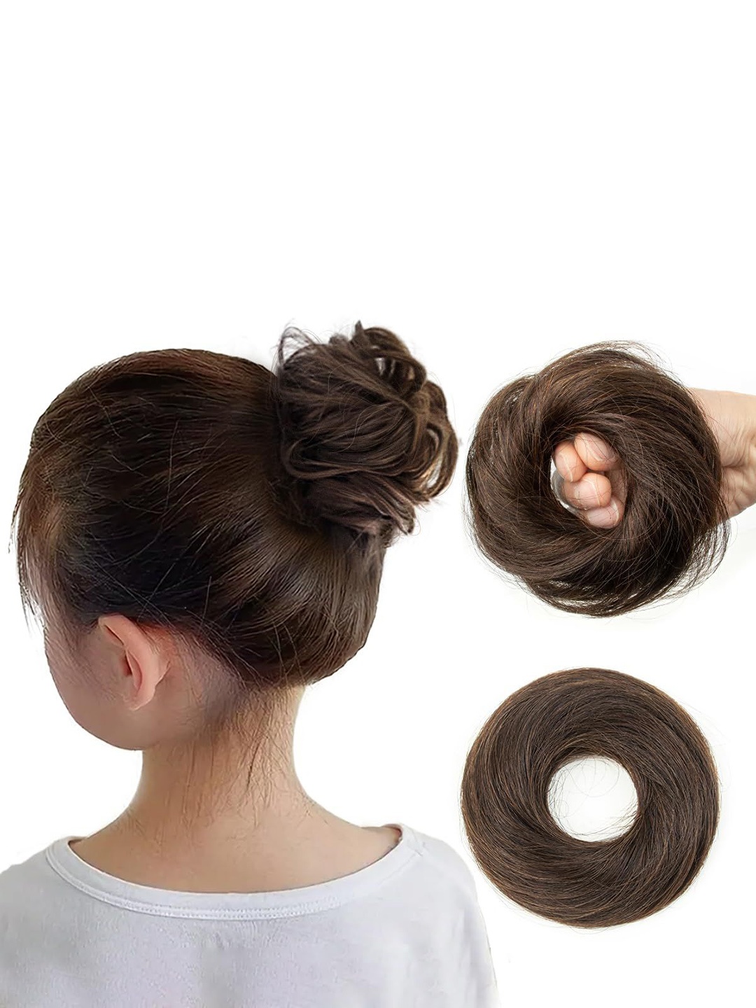

D-Divine Messy Bun Hair Extension- Brown
