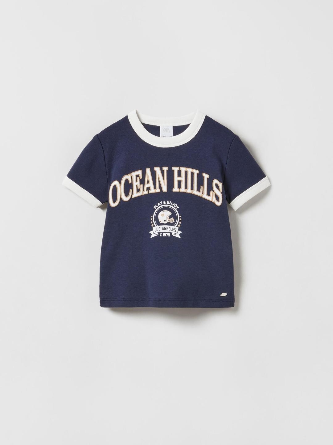 

ZARA Girls Navy Blue Tshirts