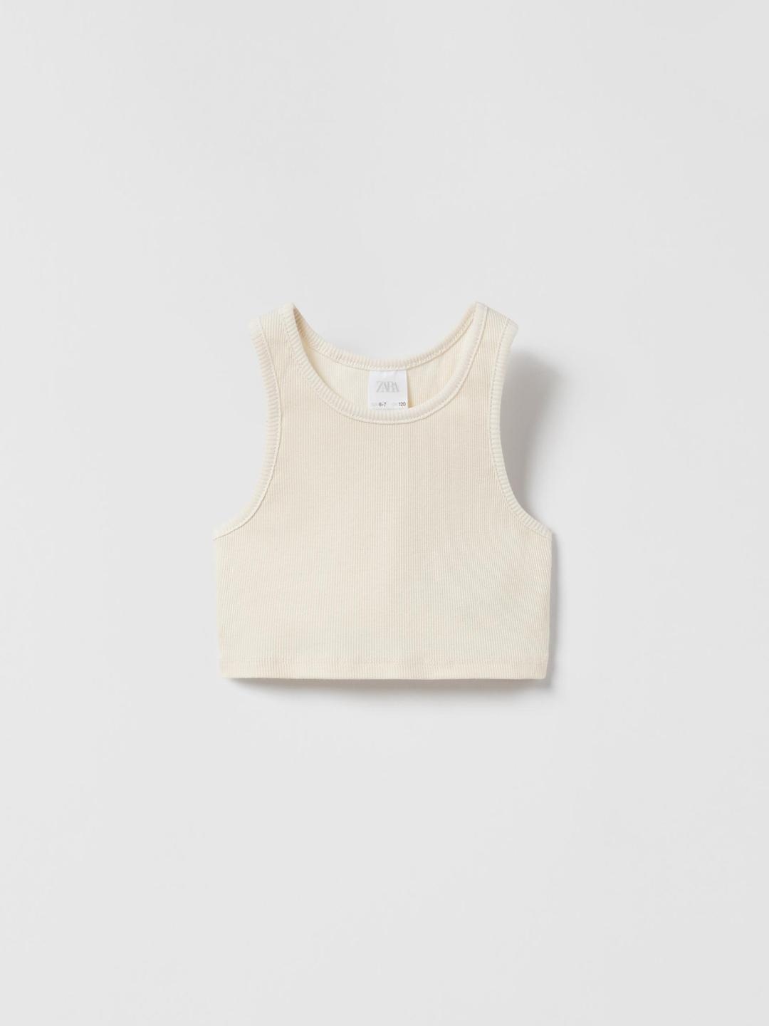 

ZARA Girls Beige Tshirts