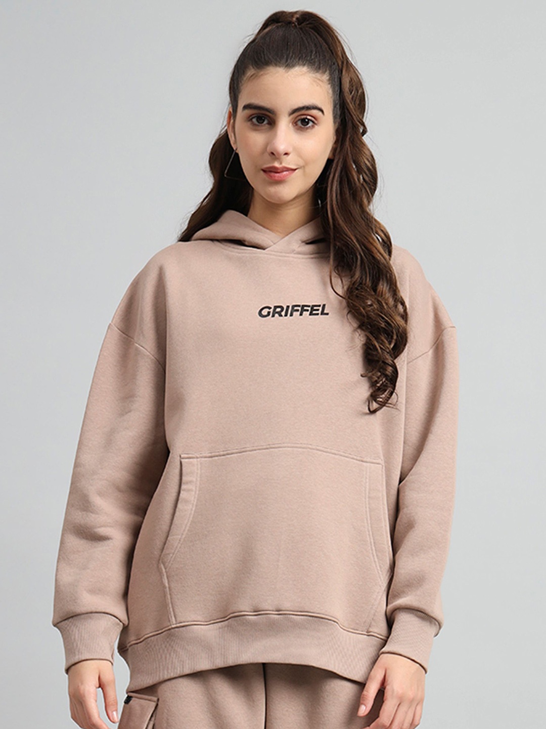 

GRIFFEL Women Solid Sweatshirt, Cream