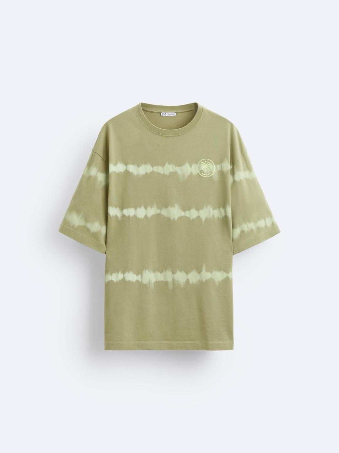 

ZARA Men Khaki Tshirts