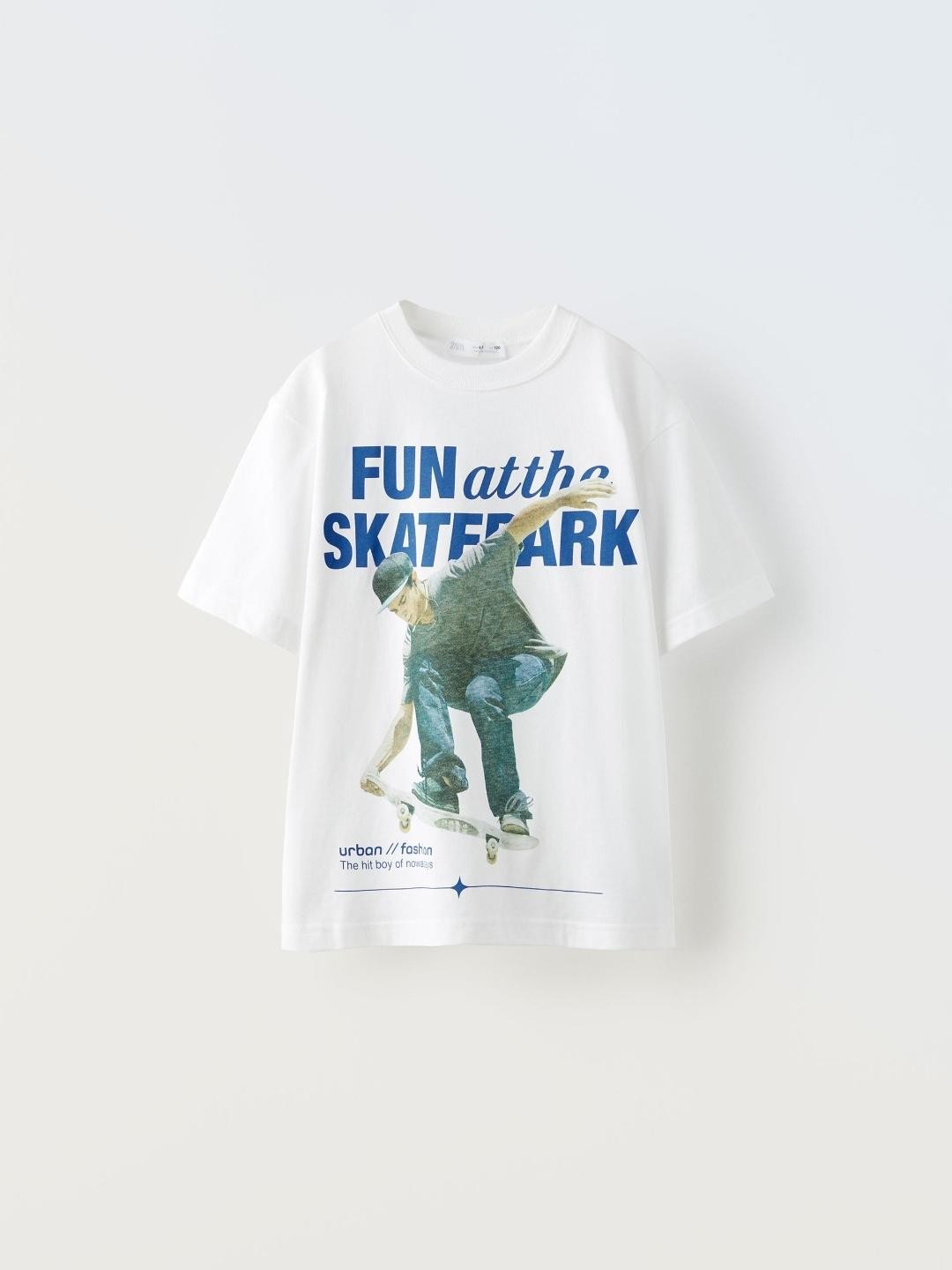 

ZARA Boys White Tshirts
