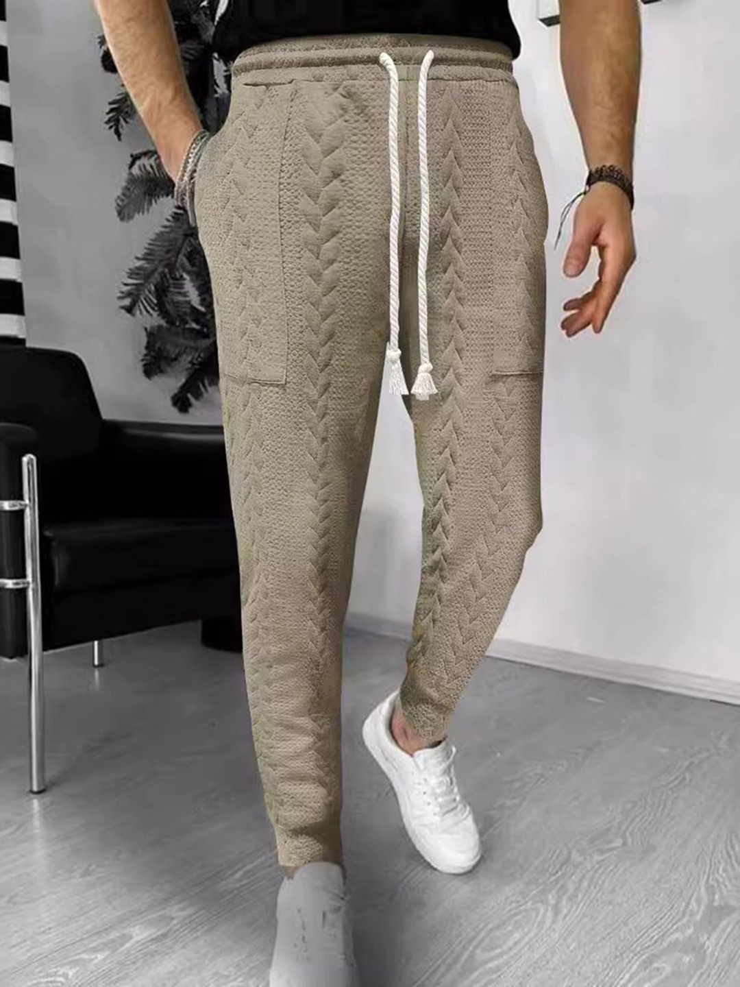 

StyleCast x Revolte Men Easy Wash Chinos Trousers, Khaki