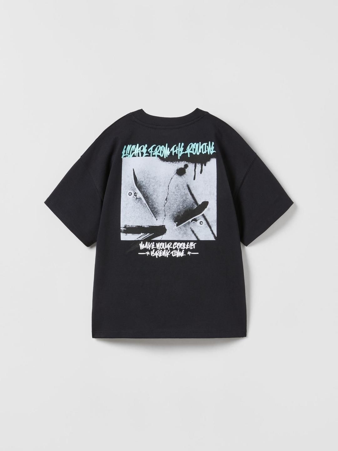 

ZARA Boys Black Tshirts