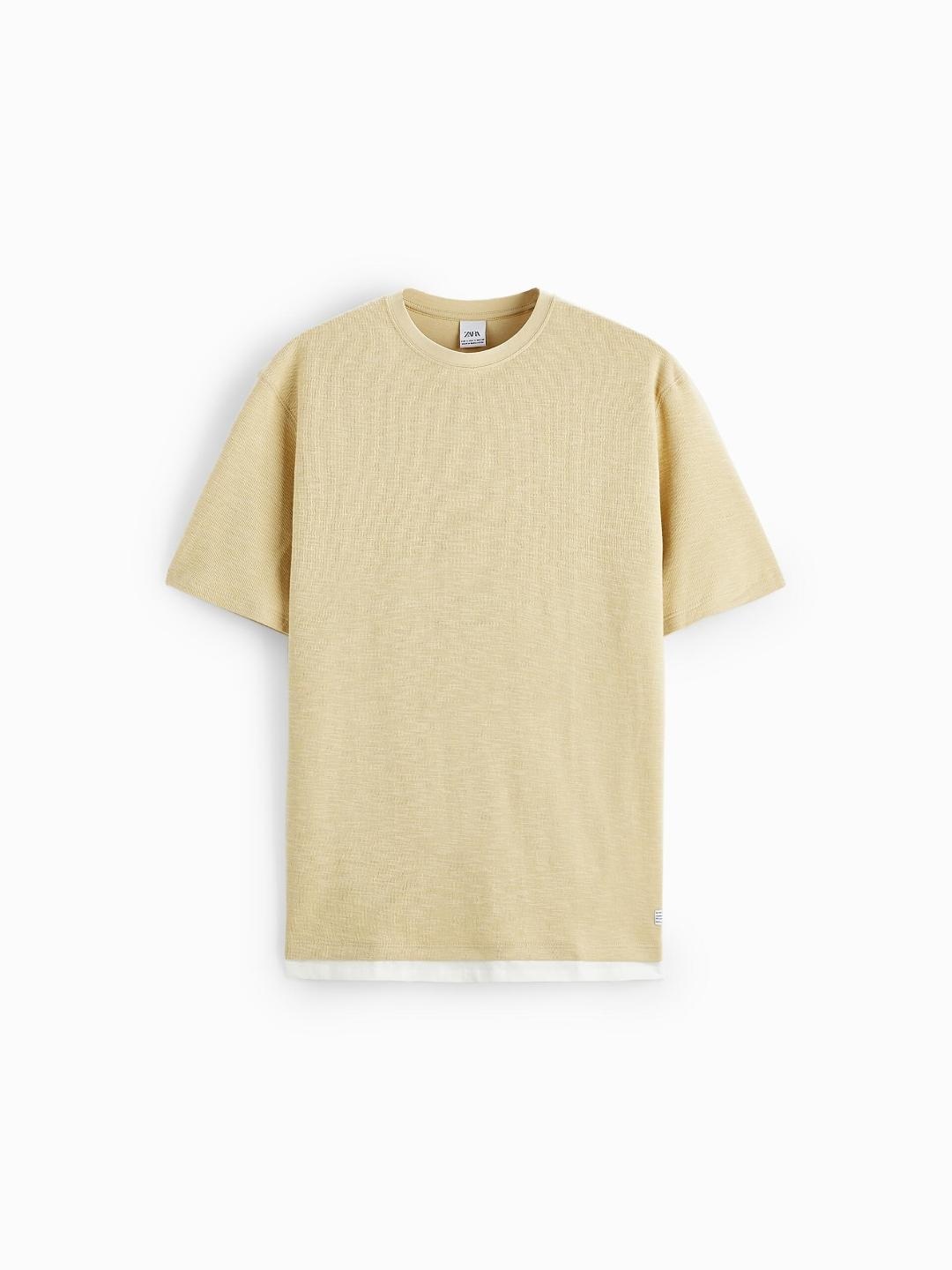 

ZARA Men Brown Tshirts