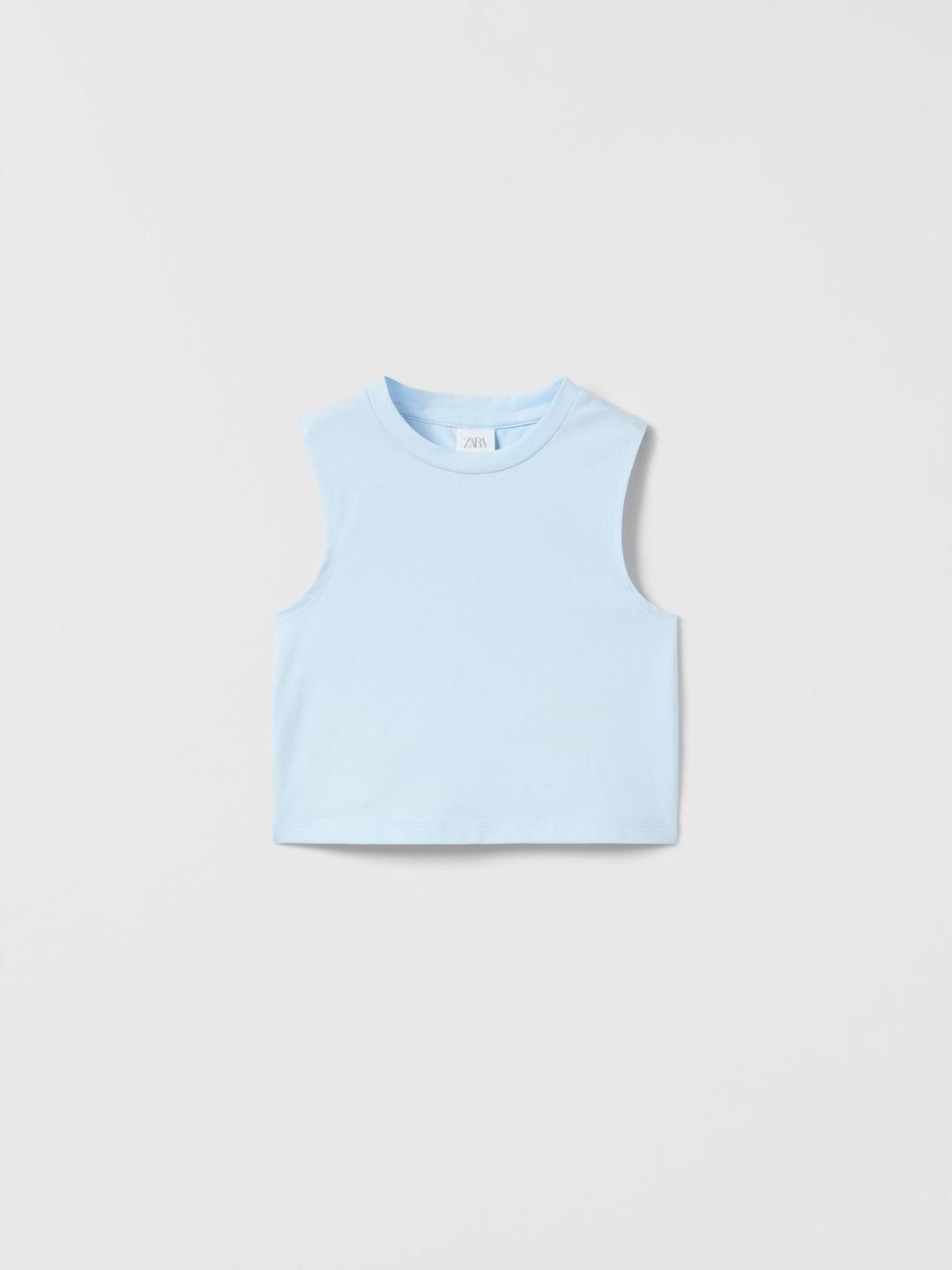 

ZARA Girls Blue Tshirts