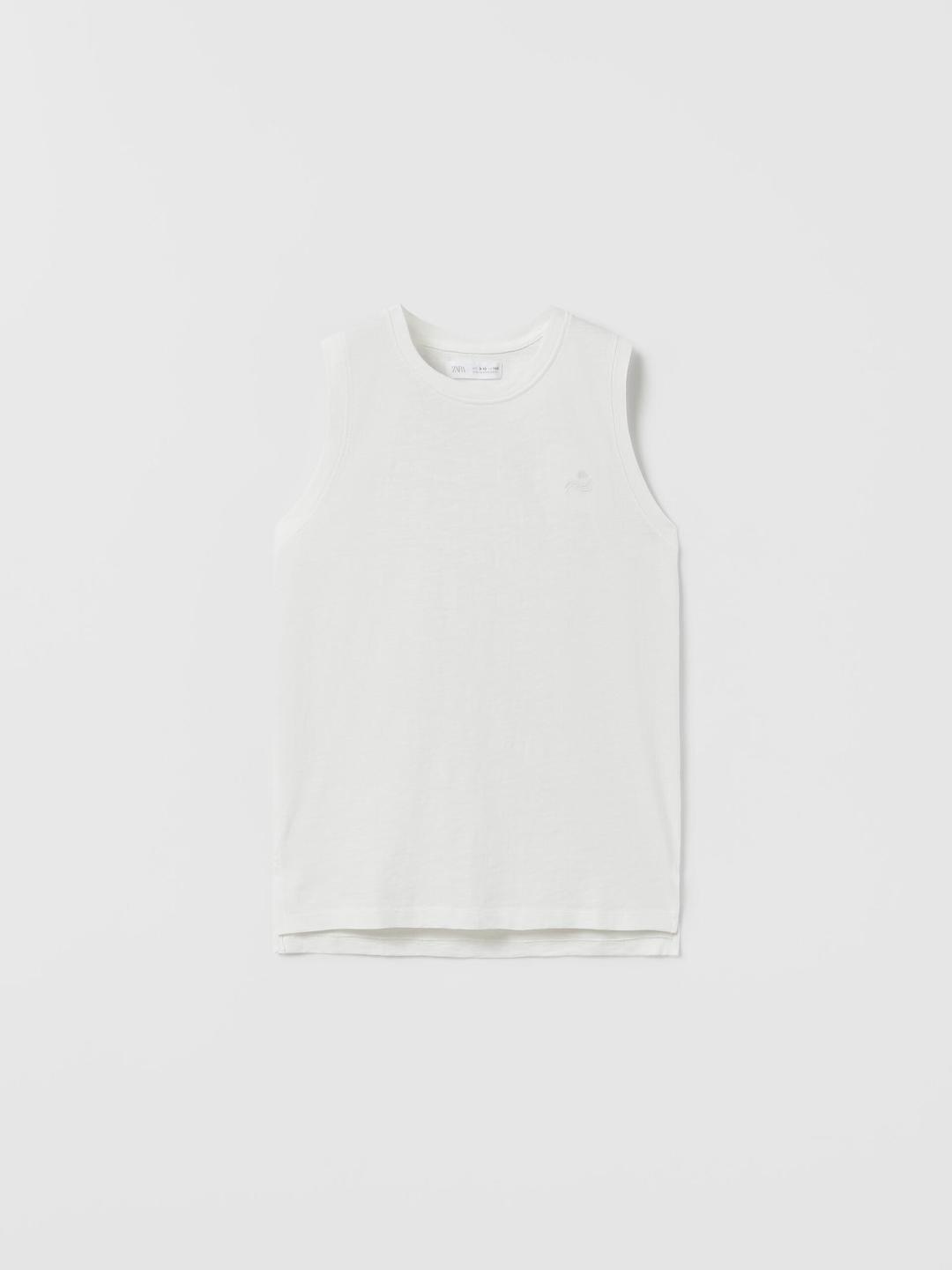 

ZARA Boys White Tshirts