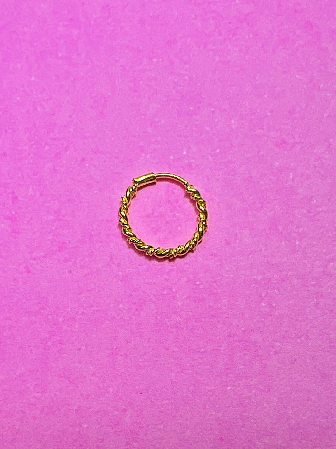 

Arte Jewels Sterling Silver Ring Nosepin, Gold