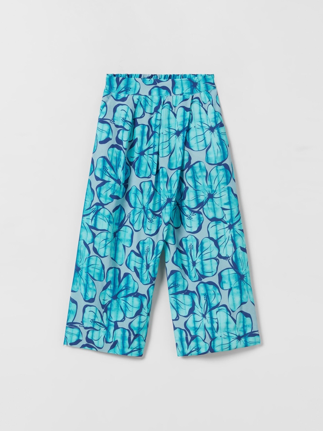 

ZARA Girls Turquoise Blue Trousers