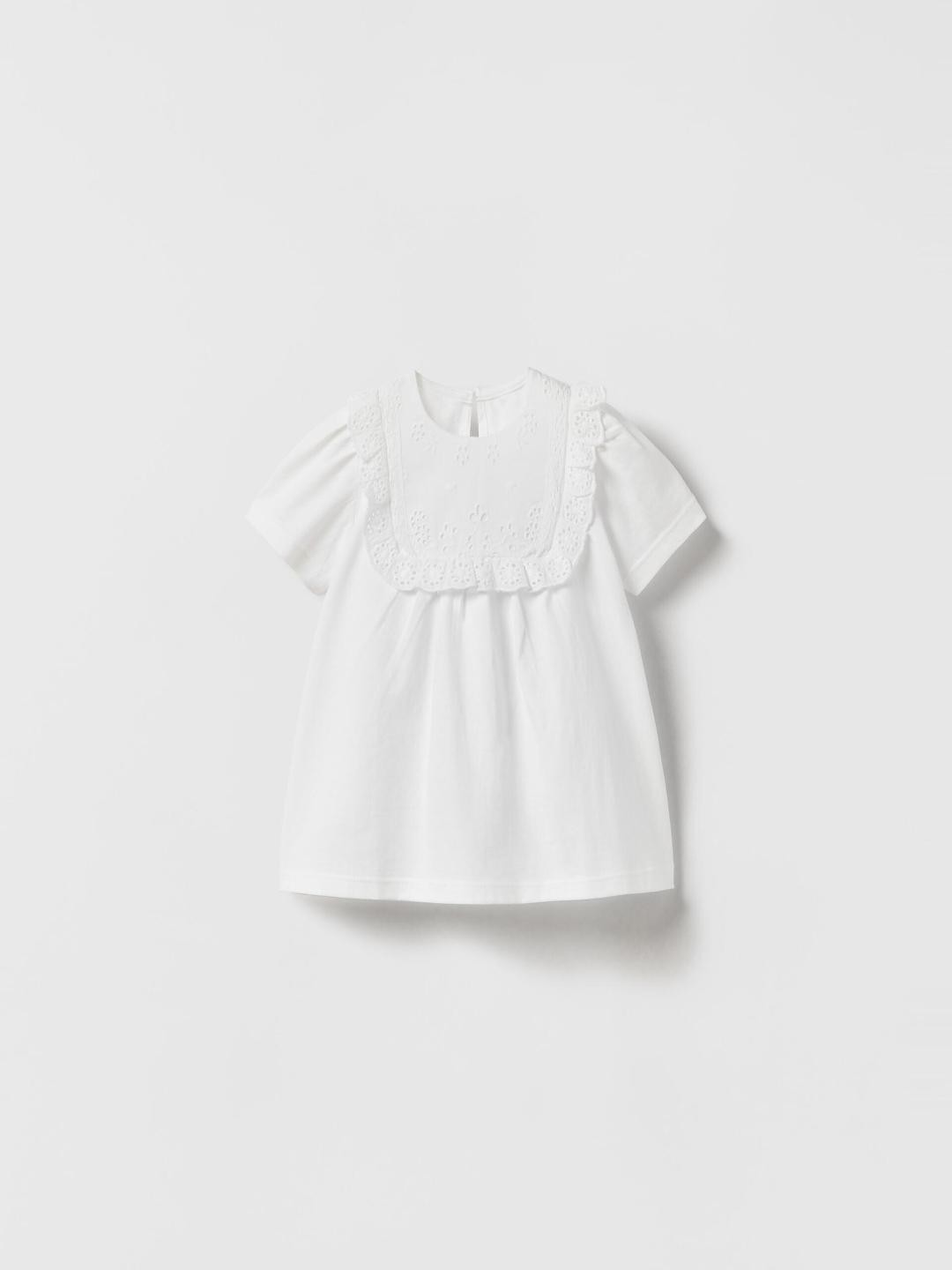 

ZARA Kids-Unisex White Tshirts