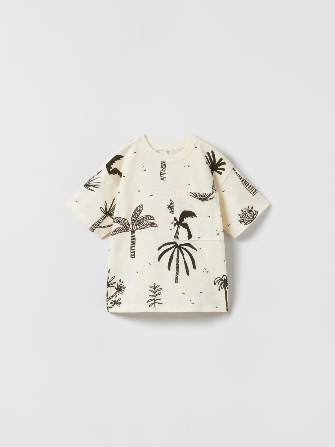

ZARA Kids-Unisex White Tshirts