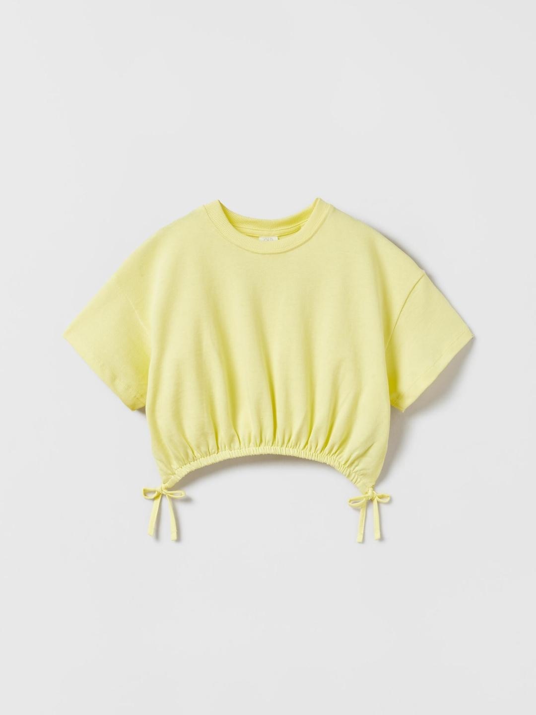 

ZARA Girls Yellow Tshirts