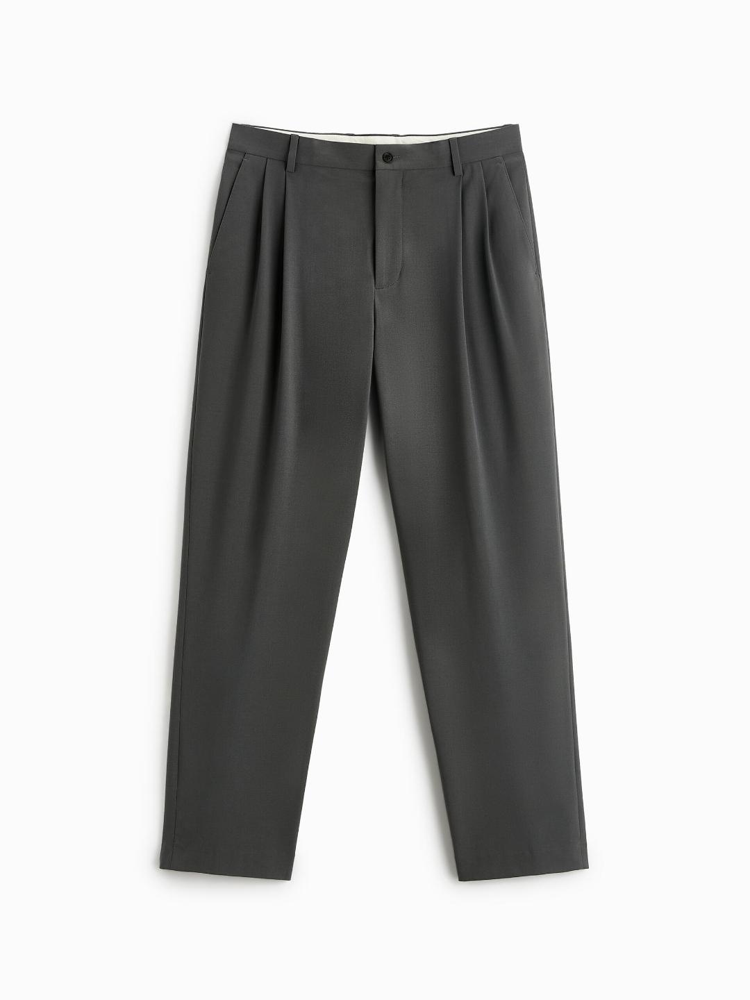 

ZARA Men Grey Trousers