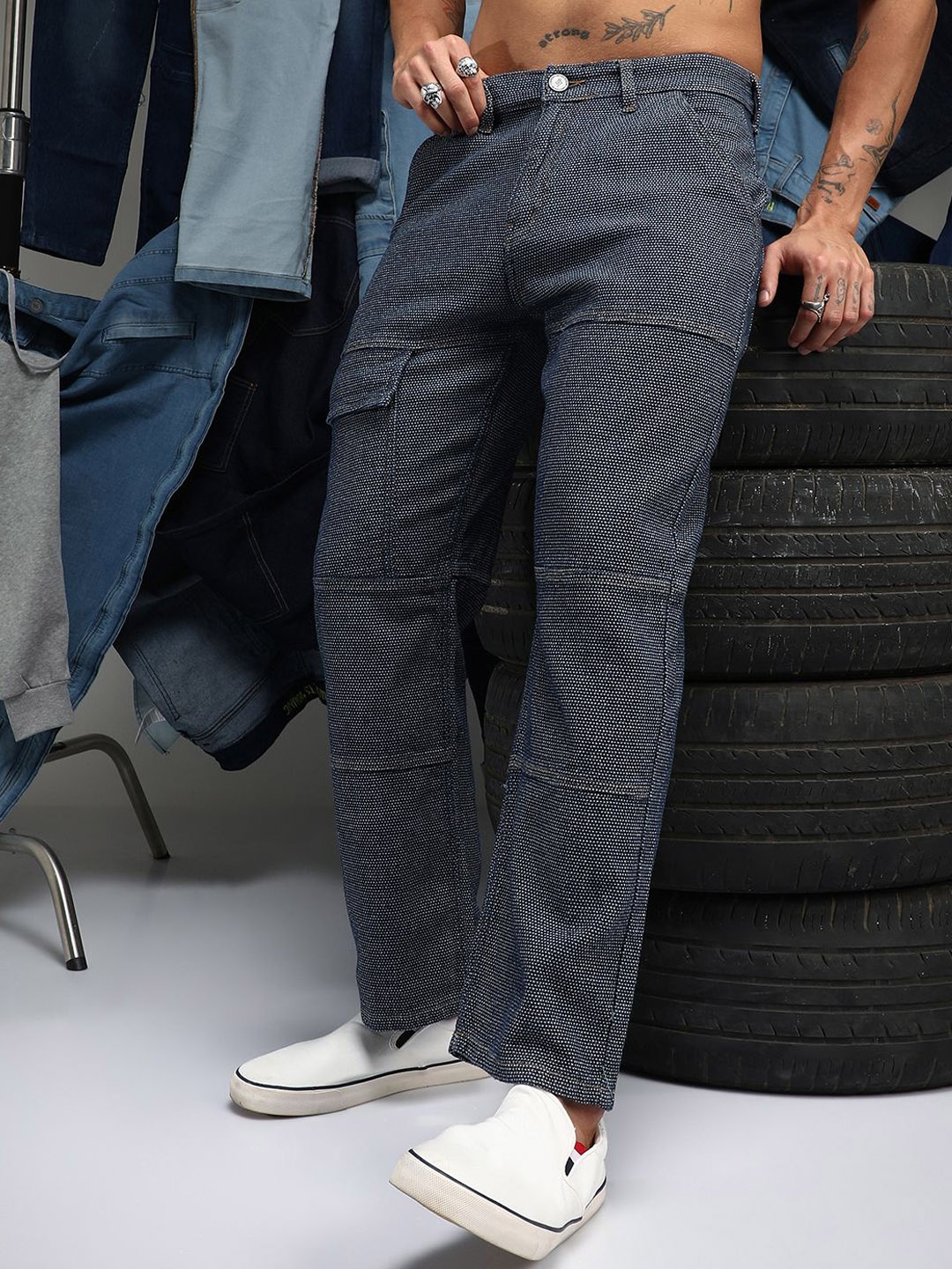 

Campus Sutra Men Comfort Stretchable Jeans, Blue