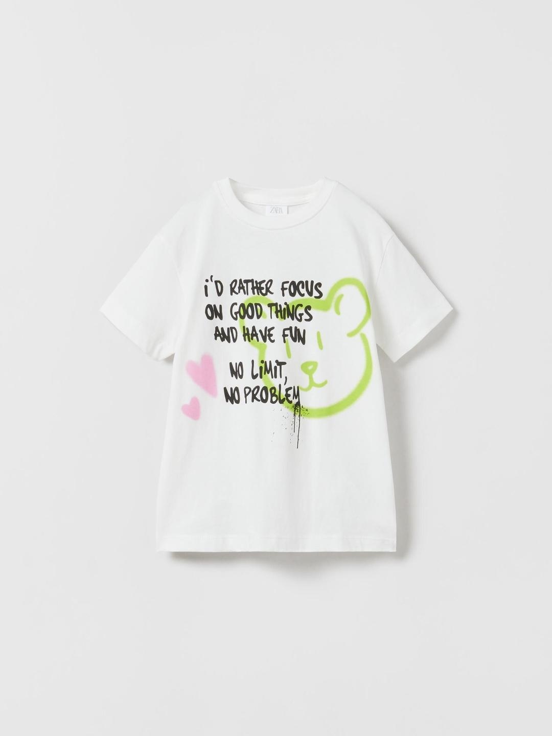 

ZARA Girls White Tshirts