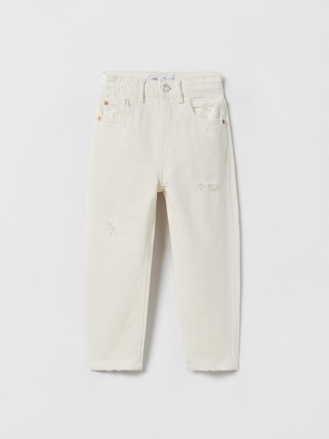 

ZARA Girls White Trousers