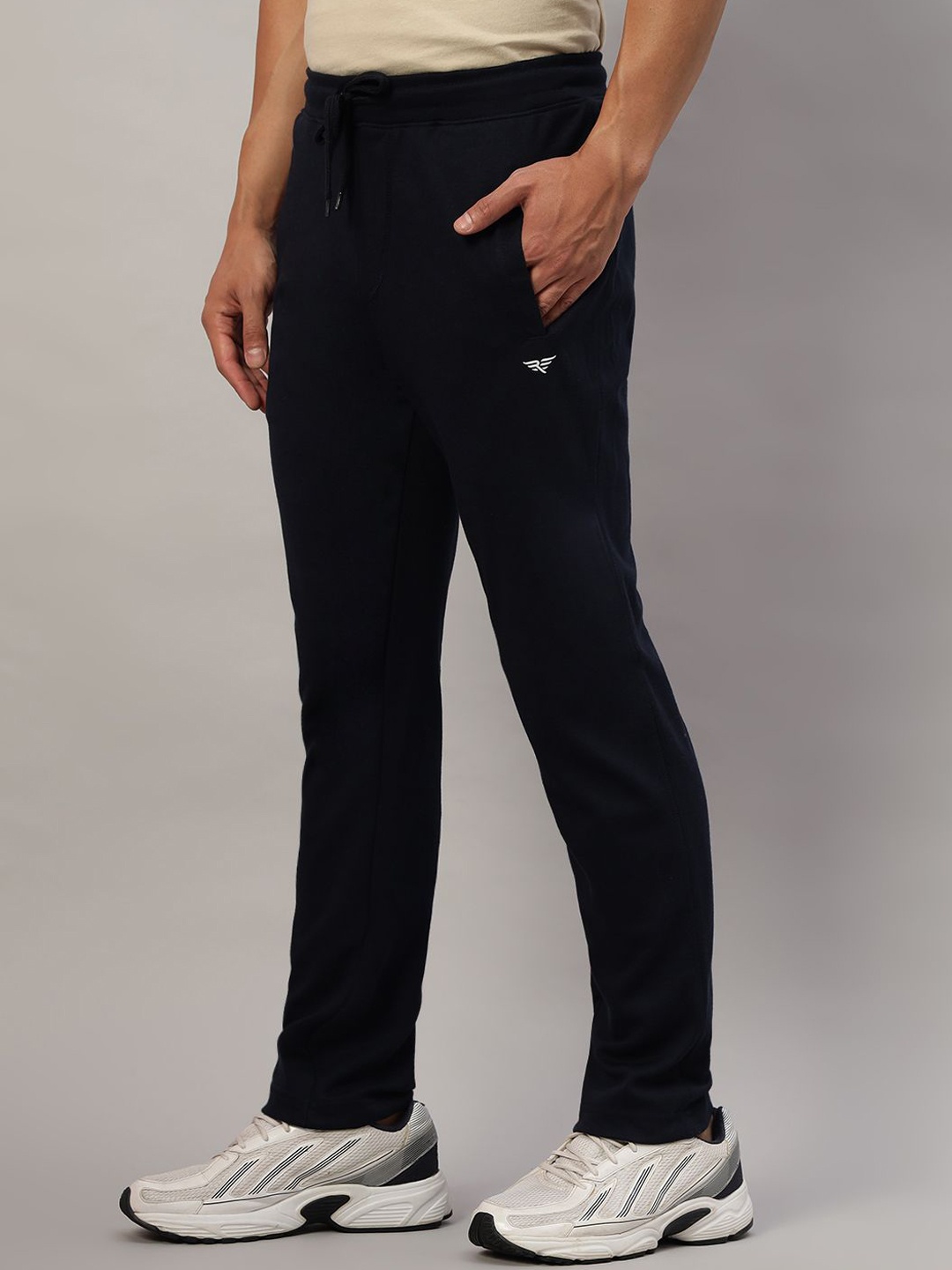 

RISS Men Regular Fit Track Pants, Navy blue