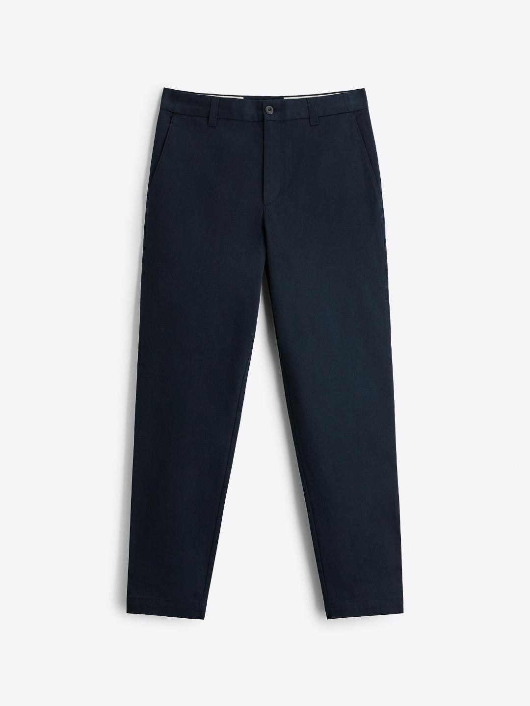 

ZARA Men Navy Blue Trousers
