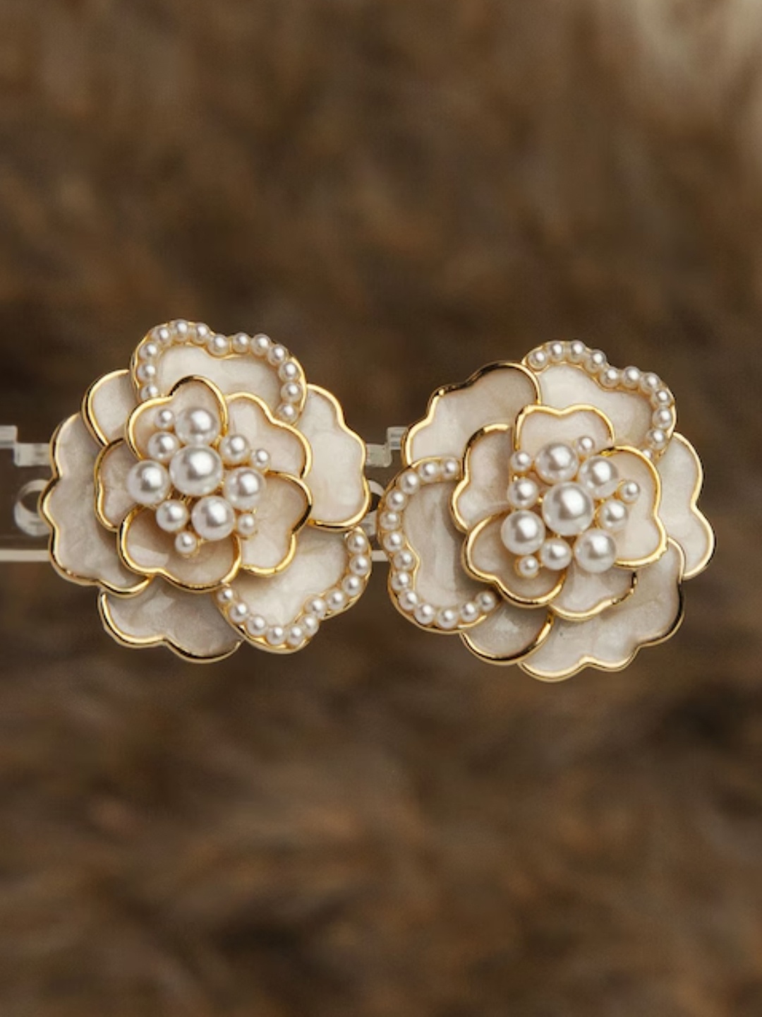 

SUBHAGALANKAR Circular Drop Earrings, Gold