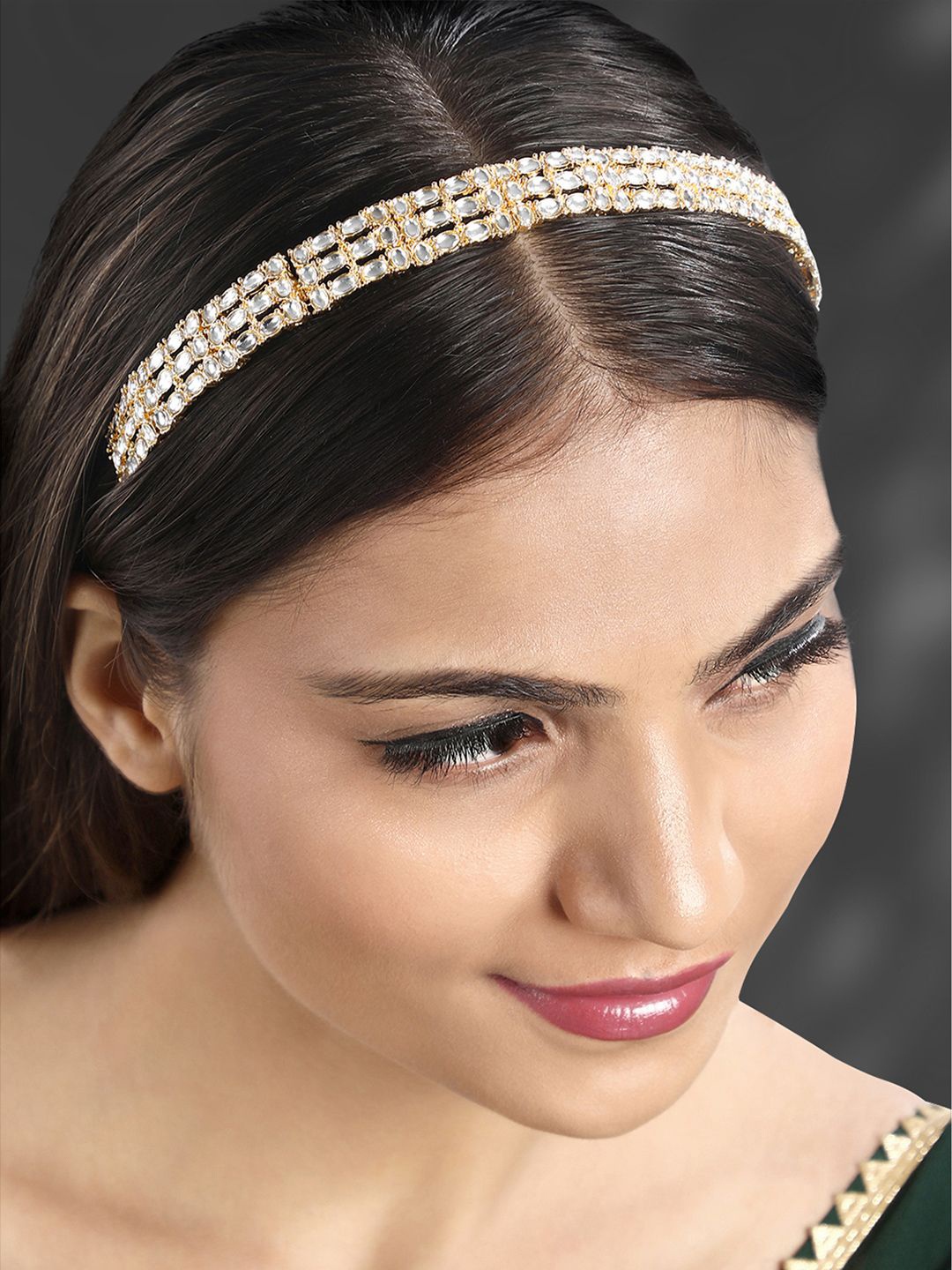 

Peora Women Embellished Hairband, Gold