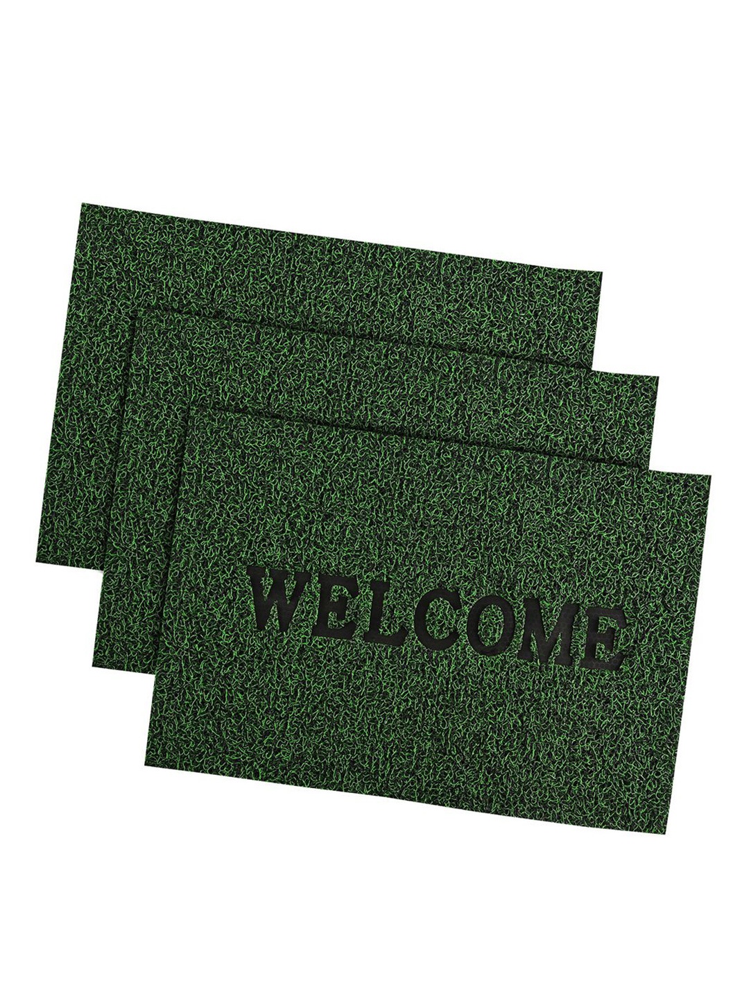 

Kuber Industries Green 3 Pieces Anti Slip Doormats