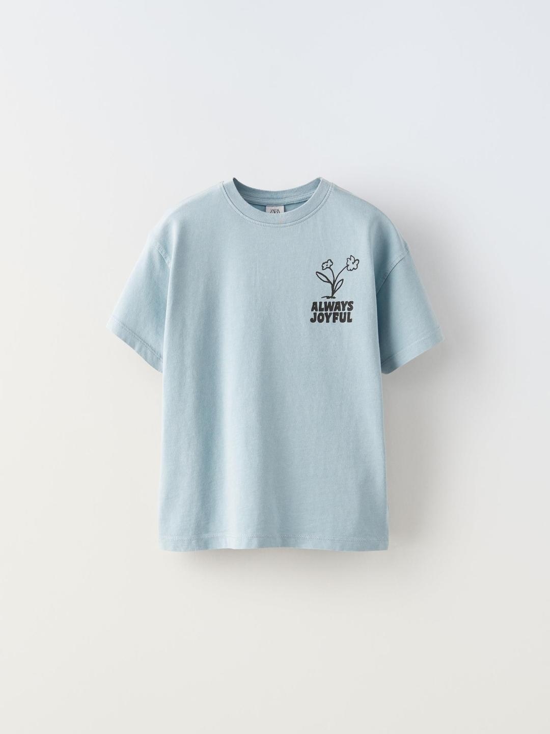

ZARA Girls Blue Tshirts