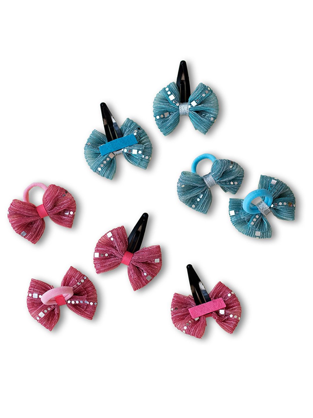 

RIBBON CANDY Girls Set Of 8 Hair Accessory Set, Red