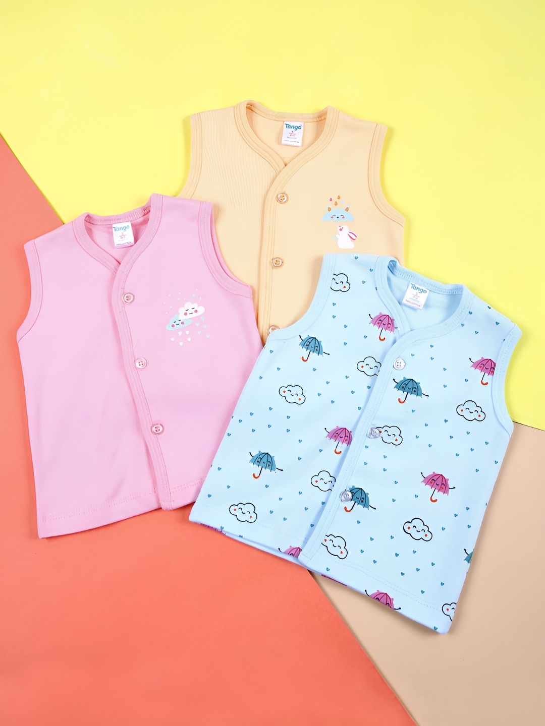 

V-Mart Kids 3 Printed T-shirt, Pink
