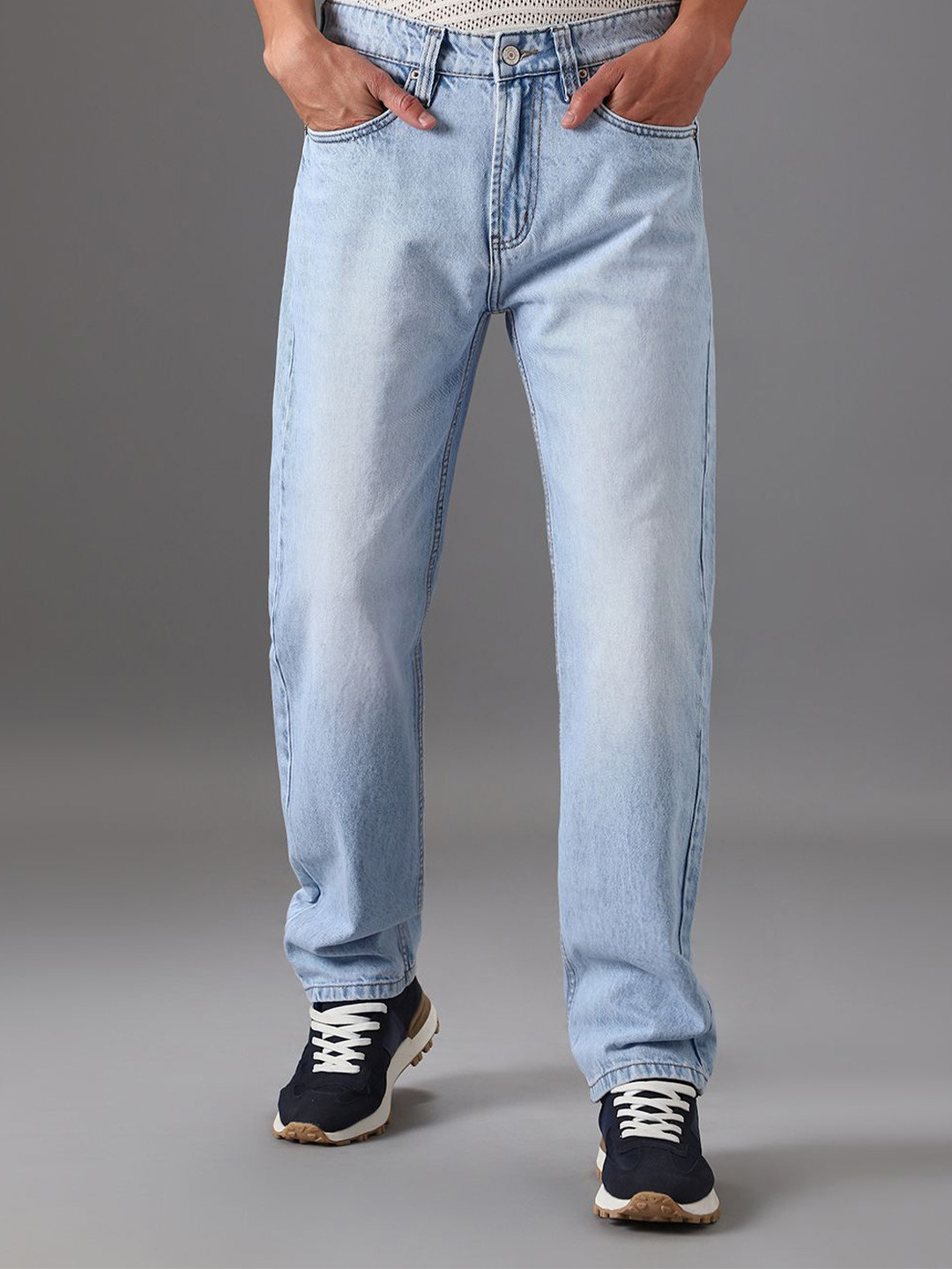 

Banana Club Men Mid-Rise Straight Fit, Blue