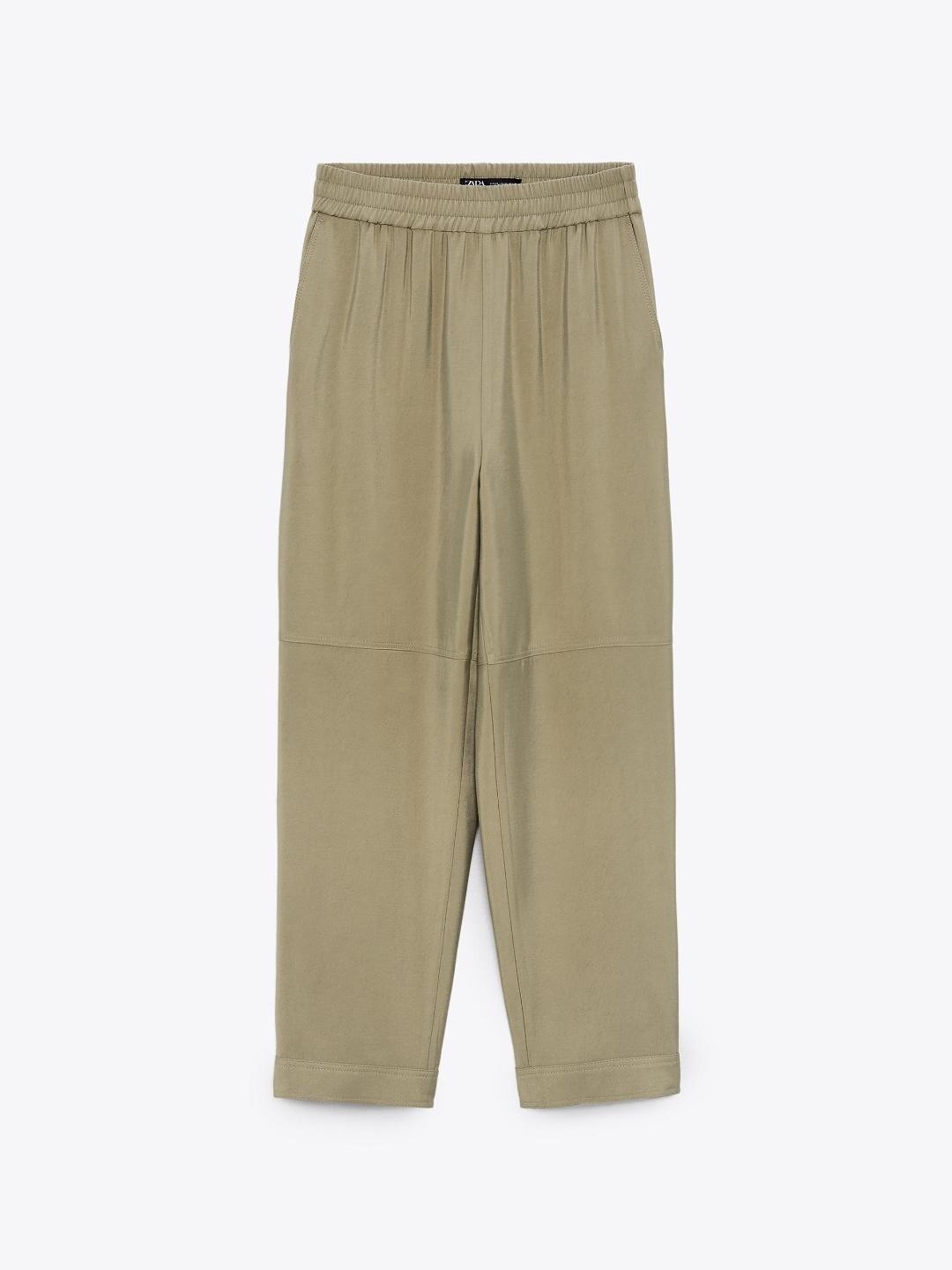 

ZARA Women Khaki Trousers