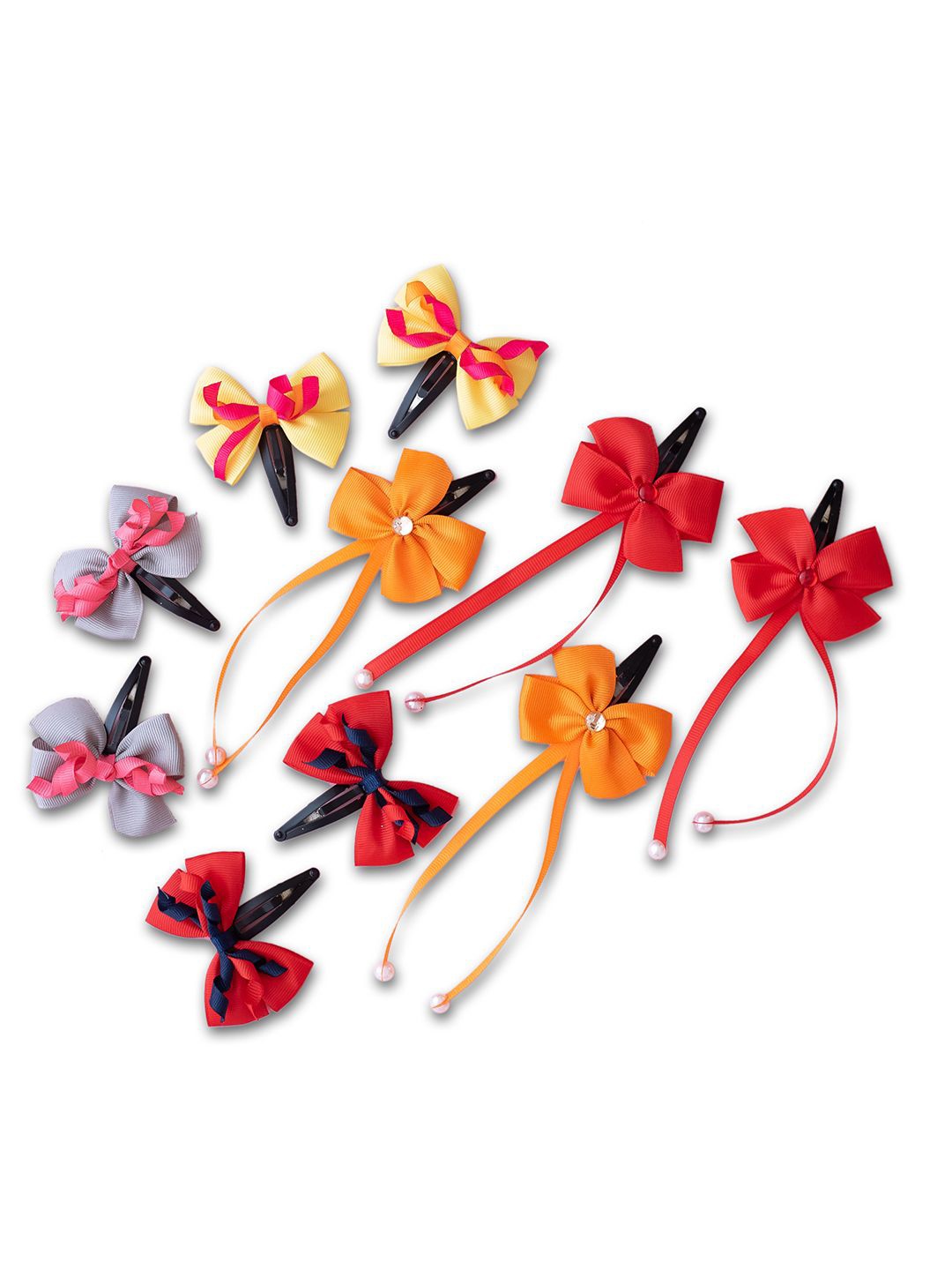 

RIBBON CANDY Girls Pack Of 5 Hair Accessory Set, Red