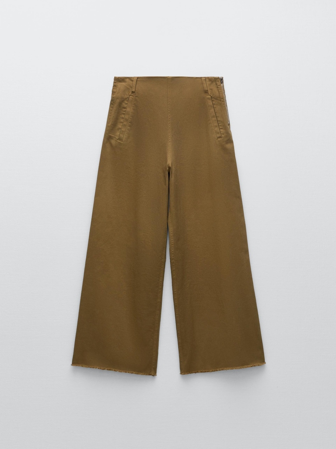 

ZARA Women Khaki Trousers
