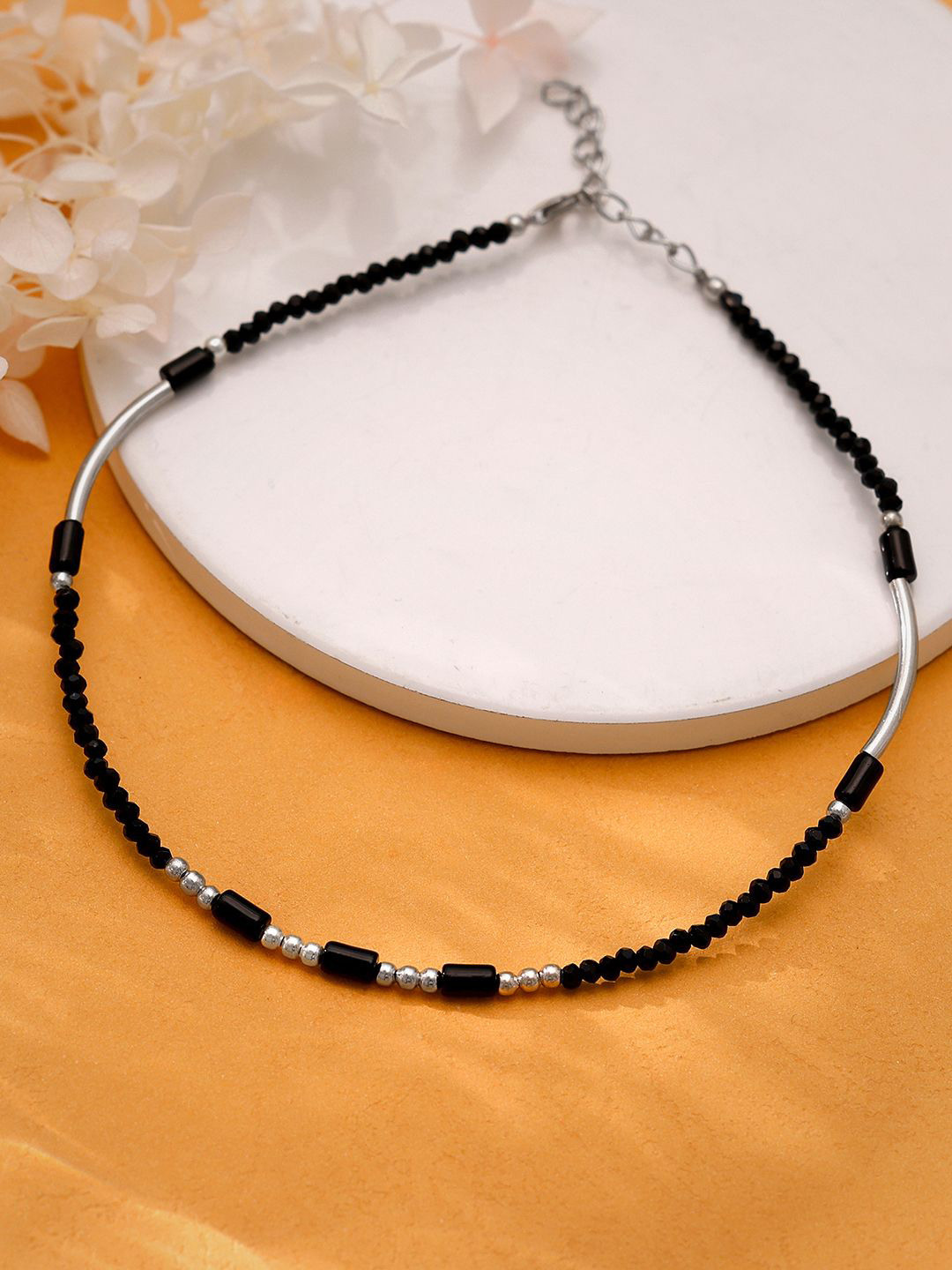 

GIVA 925 Sterling Silver Rhodium-Plated Single Anklet