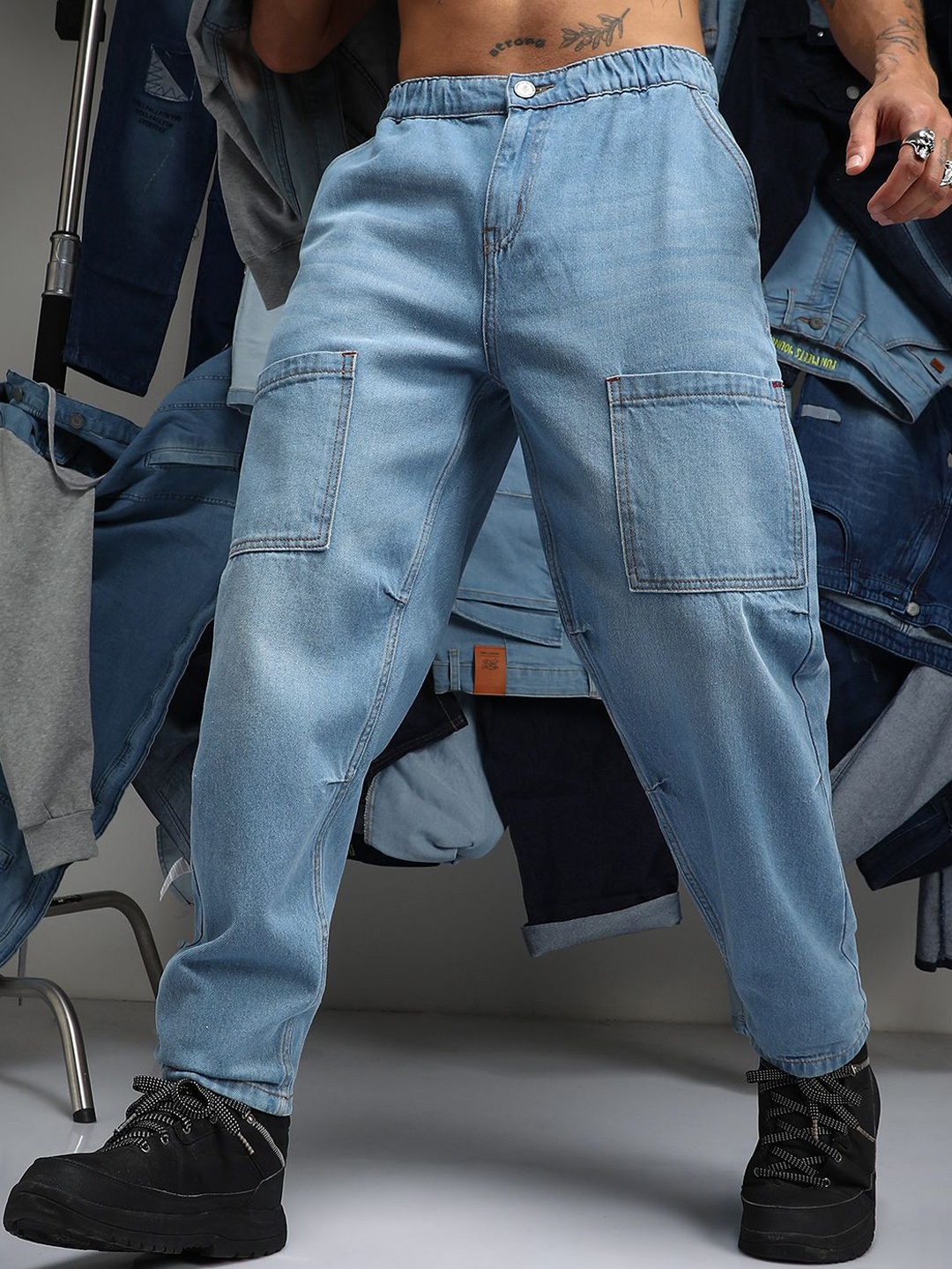 

Campus Sutra Men Comfort Cotton Stretchable Regular Fit Jeans, Blue