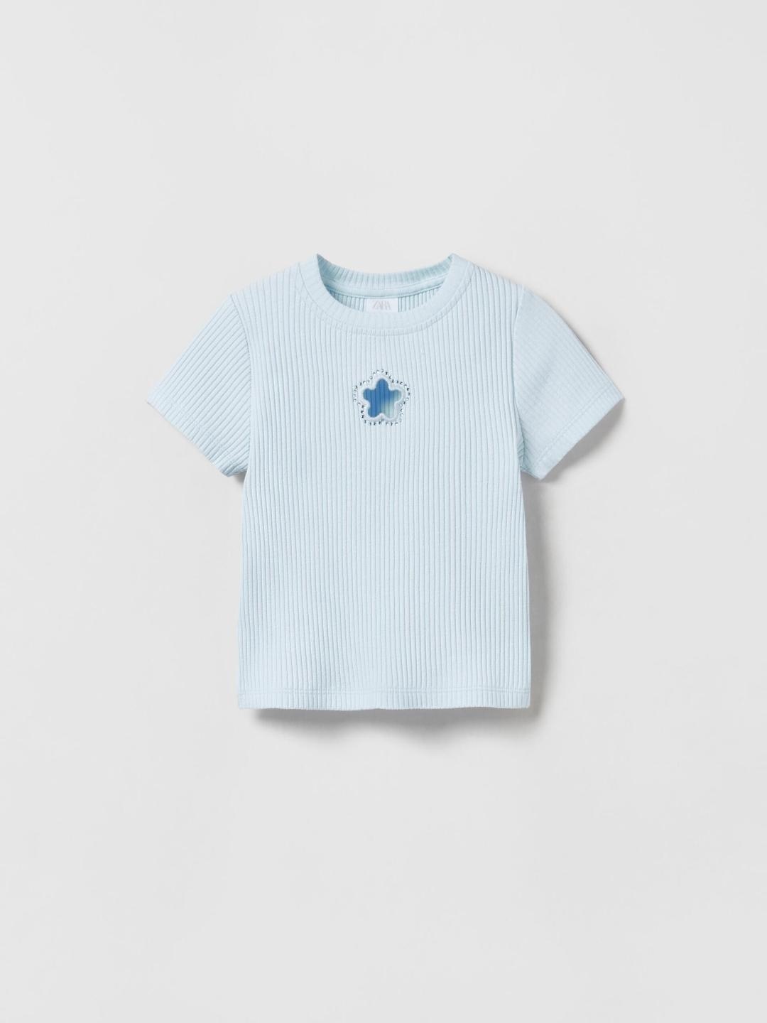 

ZARA Girls Blue Tshirts