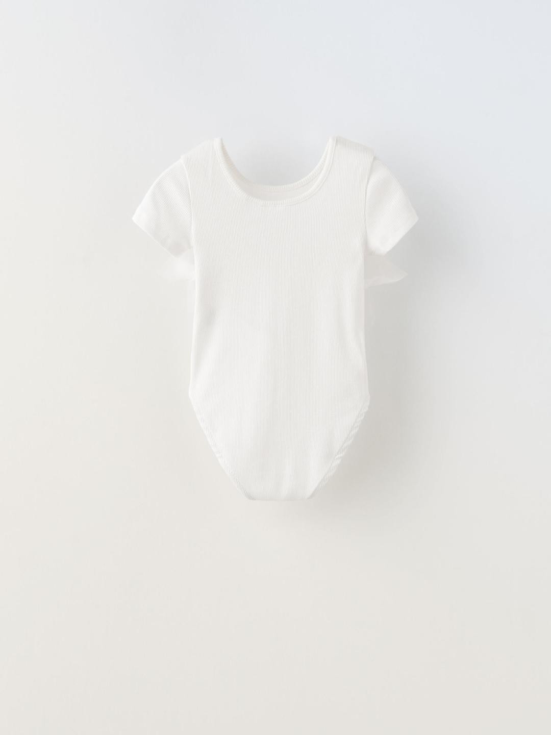 

ZARA Kids-Unisex White Tshirts
