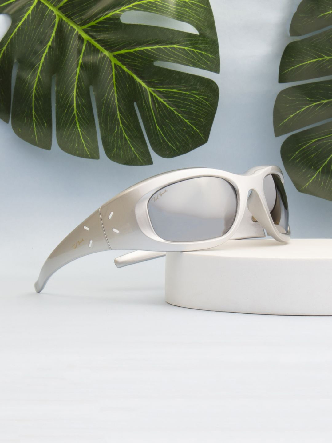 

Ted Smith Unisex Sports Sunglasses with UV Protected Lens GHOST2_C2-SILVER