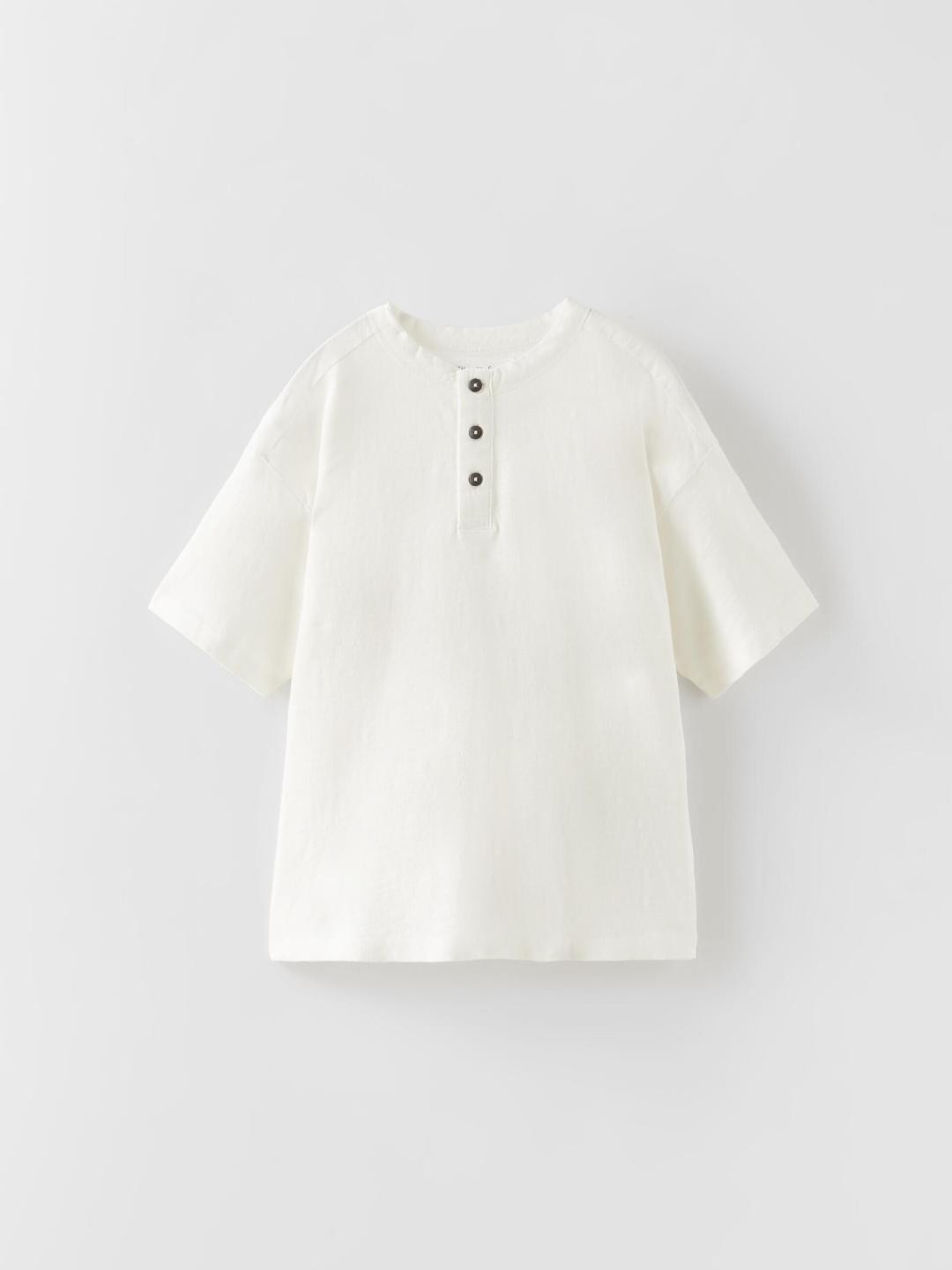 

ZARA Boys White Tshirts