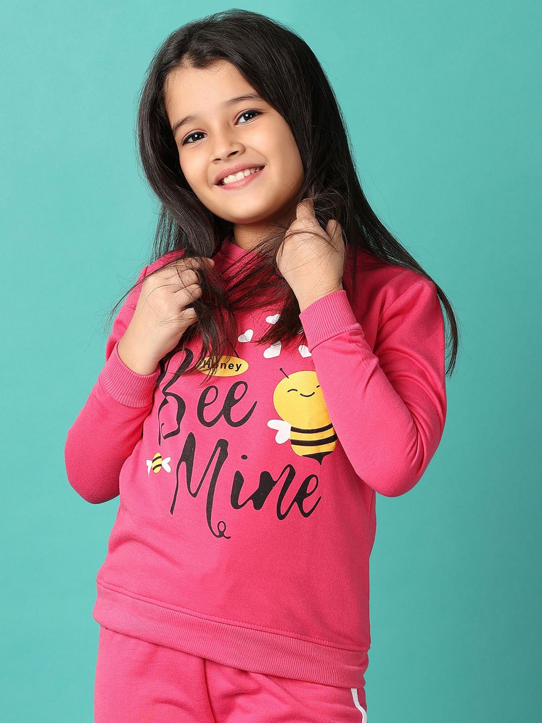 

V-Mart Girls winters Sweatshirt, Fuchsia