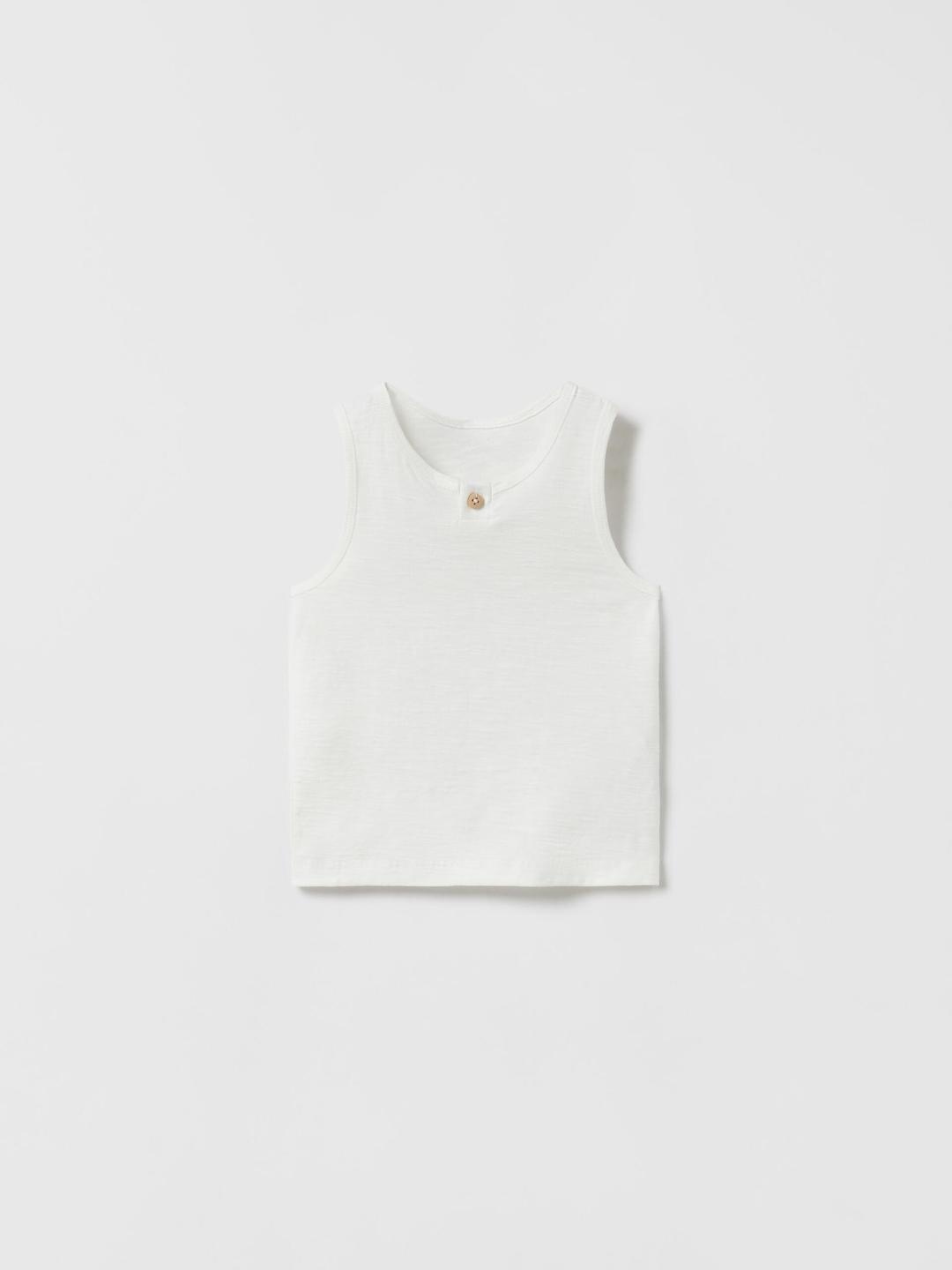 

ZARA Kids-Unisex White Tshirts