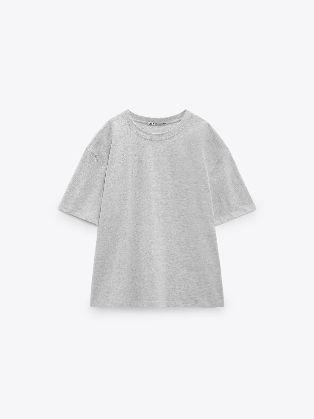 

ZARA Women Grey Tshirts