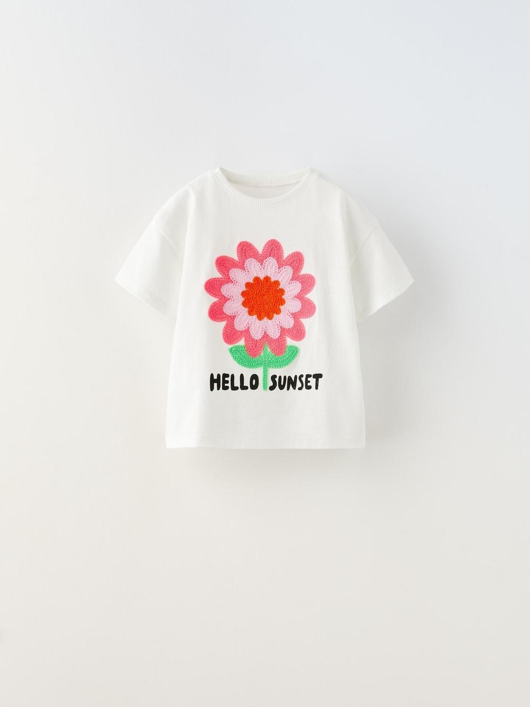 

ZARA Kids-Unisex White Tshirts