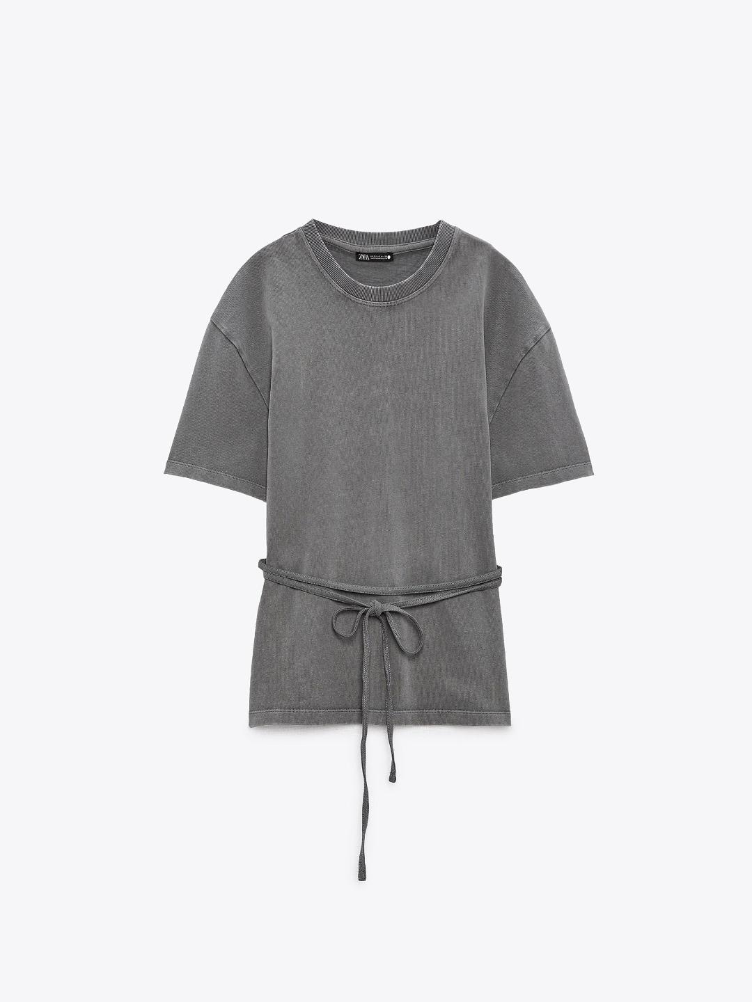 

ZARA Women Grey Tshirts