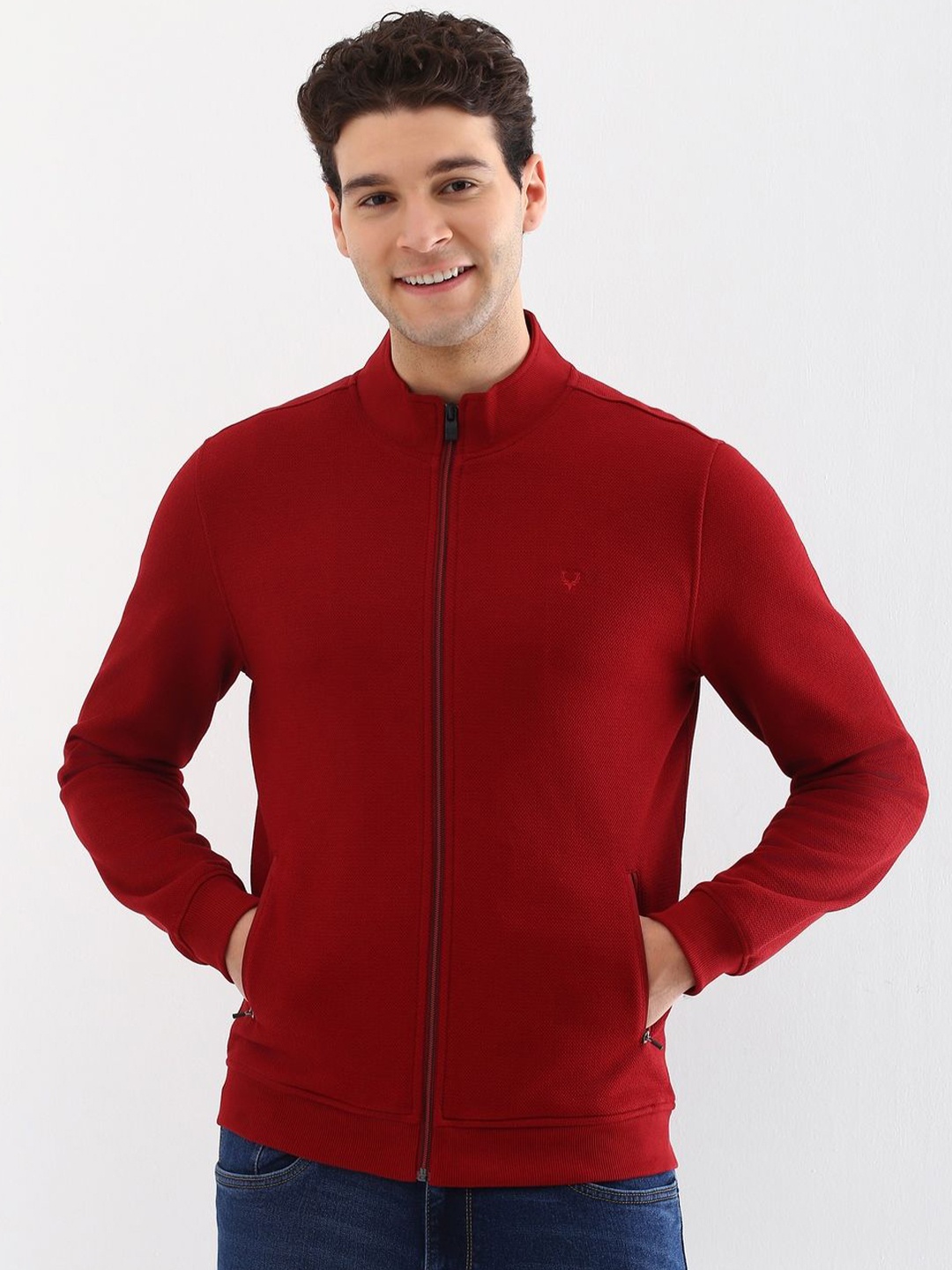 

Allen Solly Men Sweatshirt, Red