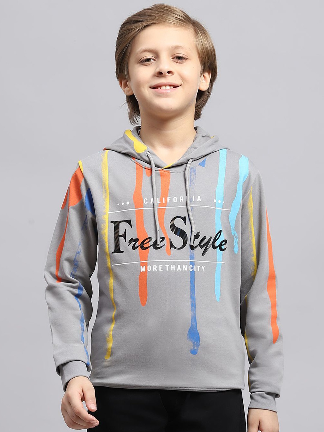 

Monte Carlo Boys Printed Sweatshirt, Grey